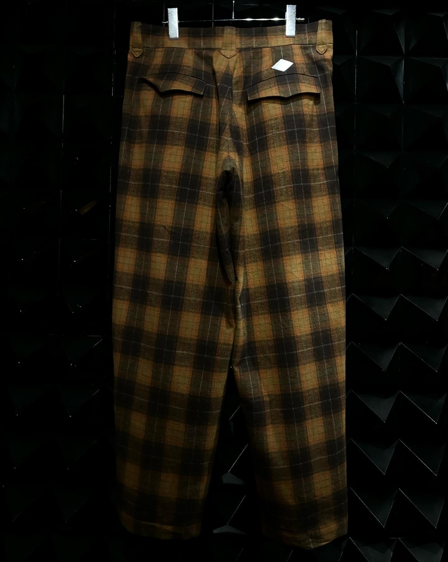 【el conductorH 25AW,】 FLANNEL CHECK COWBOY DOUBLE BREASTED JKT & FLANNEL CHECK COWBOY WIDE TROUSERS