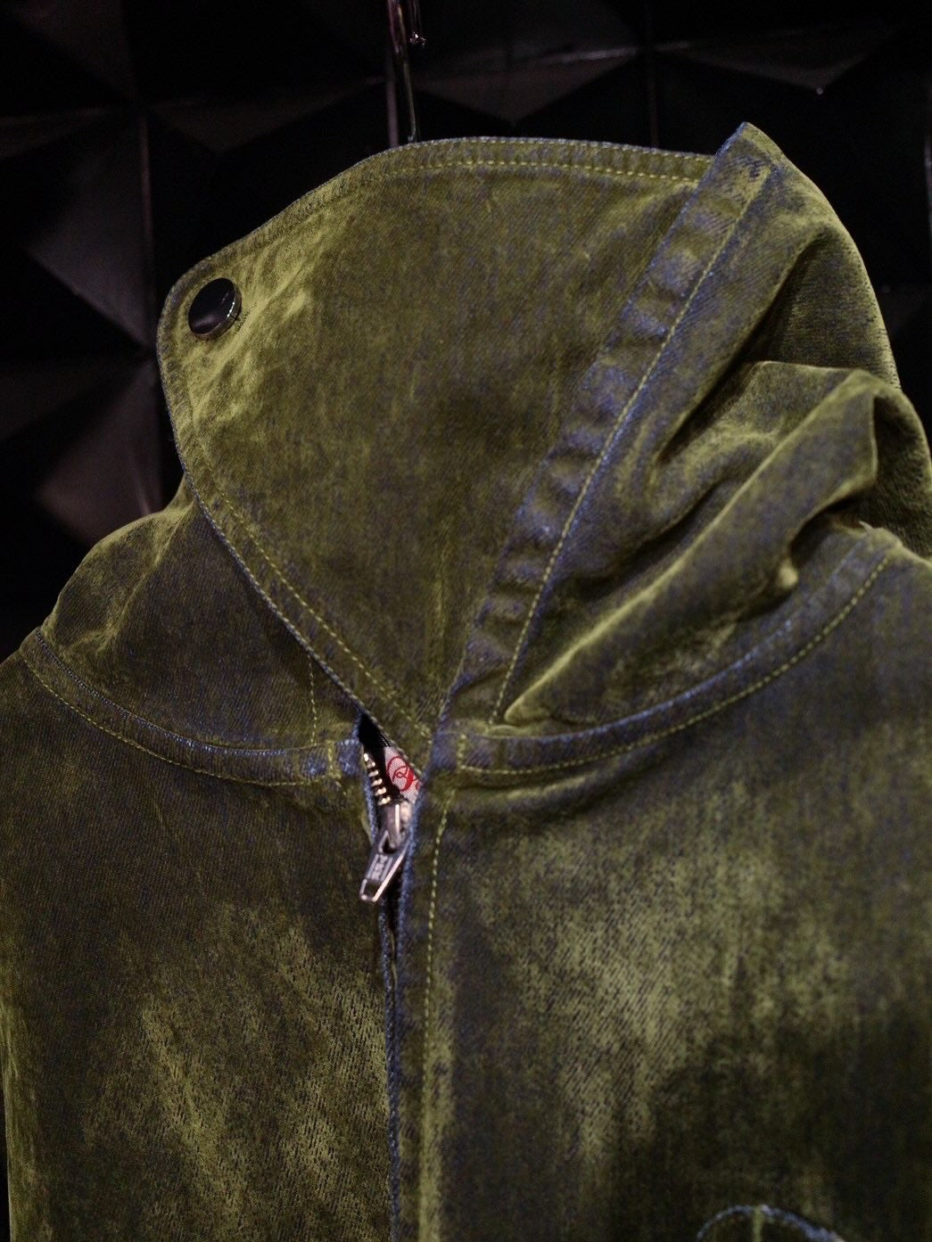 【SYUMAN.25AW,】 Covered Denim Hoodie-Coat& Covered Denim 2 sides trousers
