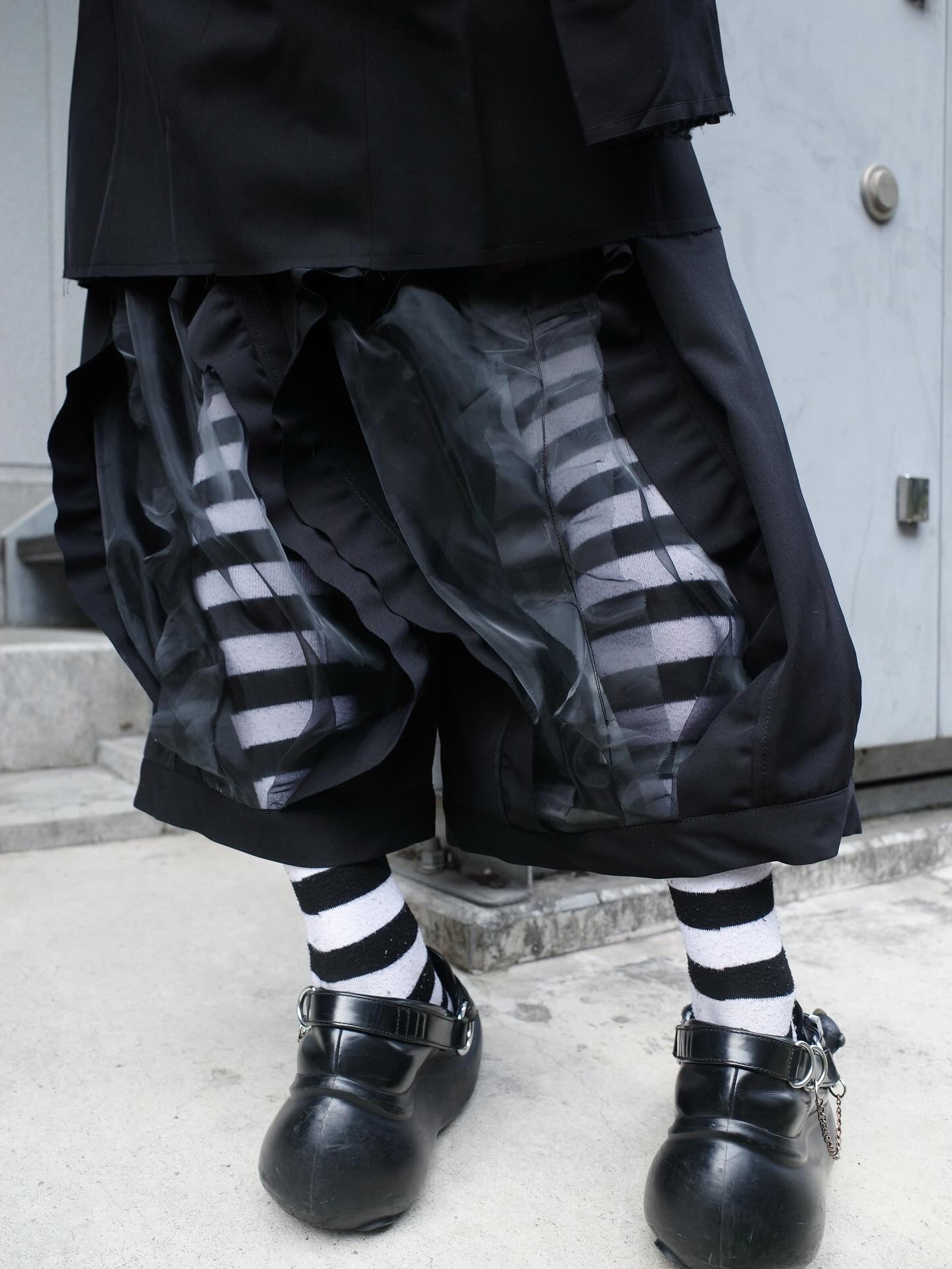 【BASE MARK 25AW,】Frill Jacket & Frill Layered Half Pants