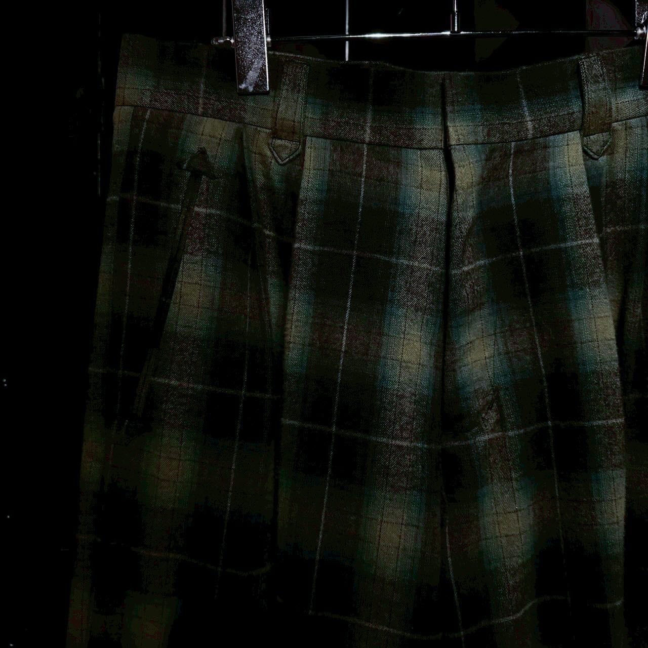 【el conductorH 25AW,】 FLANNEL CHECK COWBOY DOUBLE BREASTED JKT & FLANNEL CHECK COWBOY WIDE TROUSERS