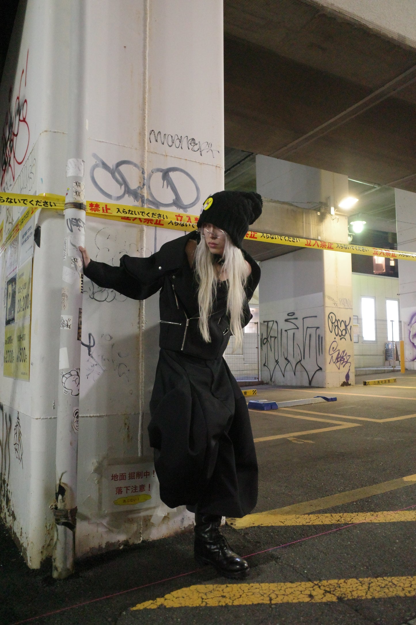 【divka 25aw,】Raised Grosgrain Wide Pants