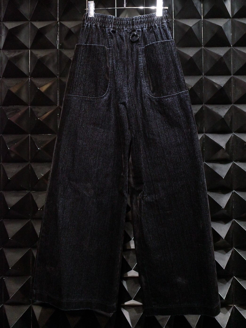 【SYUMAN. 25AW,】 Covered Denim Hoodie-Coat& Covered Denim 2 sides trousers
