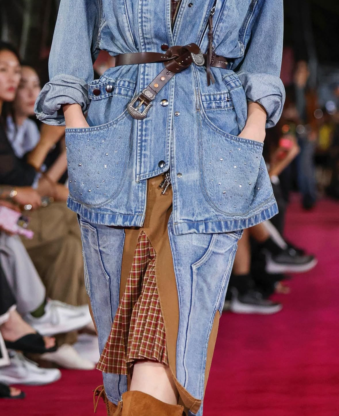 【Andersson Bell 26SS,】CARPENTER DECONSTRUCTED PLEATS SKIRT