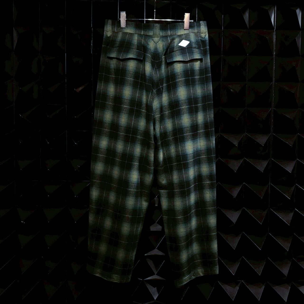 【el conductorH 25AW,】 FLANNEL CHECK COWBOY DOUBLE BREASTED JKT & FLANNEL CHECK COWBOY WIDE TROUSERS