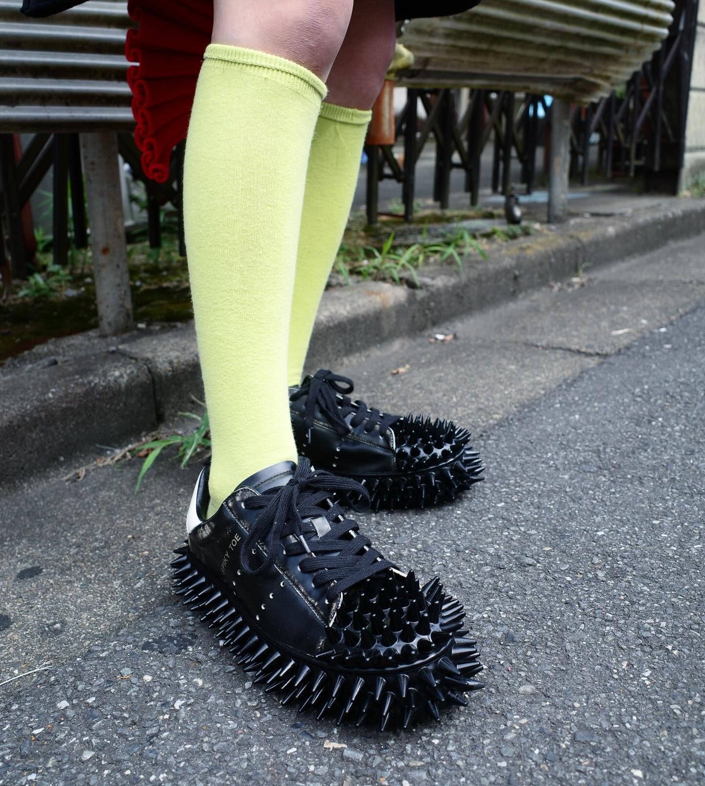 【doublet 25AW,】 SPIKY LEATHER SNEAKER