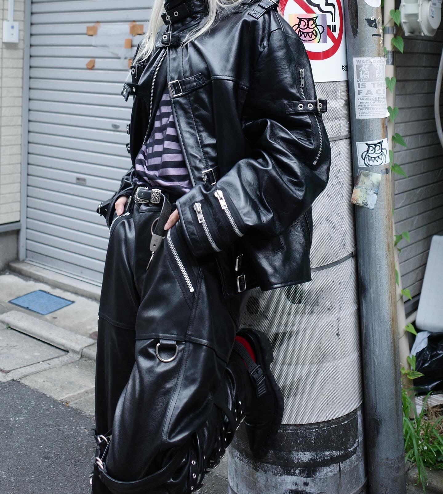 【doublet 25AW,】 BUCKLE OVERLOAD LEATHER JACKET & BUCKLE OVERLOAD LEATHER PANTS