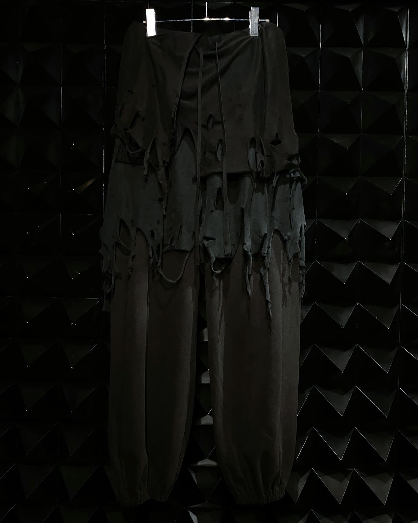 【doublet 25AW,】 PHANTOM FRAYED HOODIE & PHANTOM FRAYED SWEATPANTS