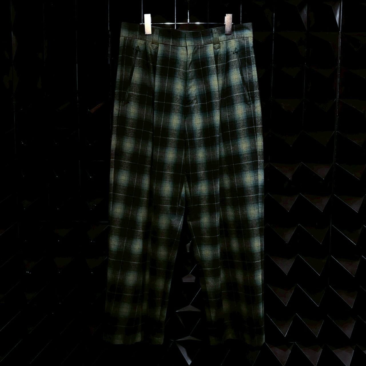 【el conductorH 25AW,】 FLANNEL CHECK COWBOY DOUBLE BREASTED JKT & FLANNEL CHECK COWBOY WIDE TROUSERS