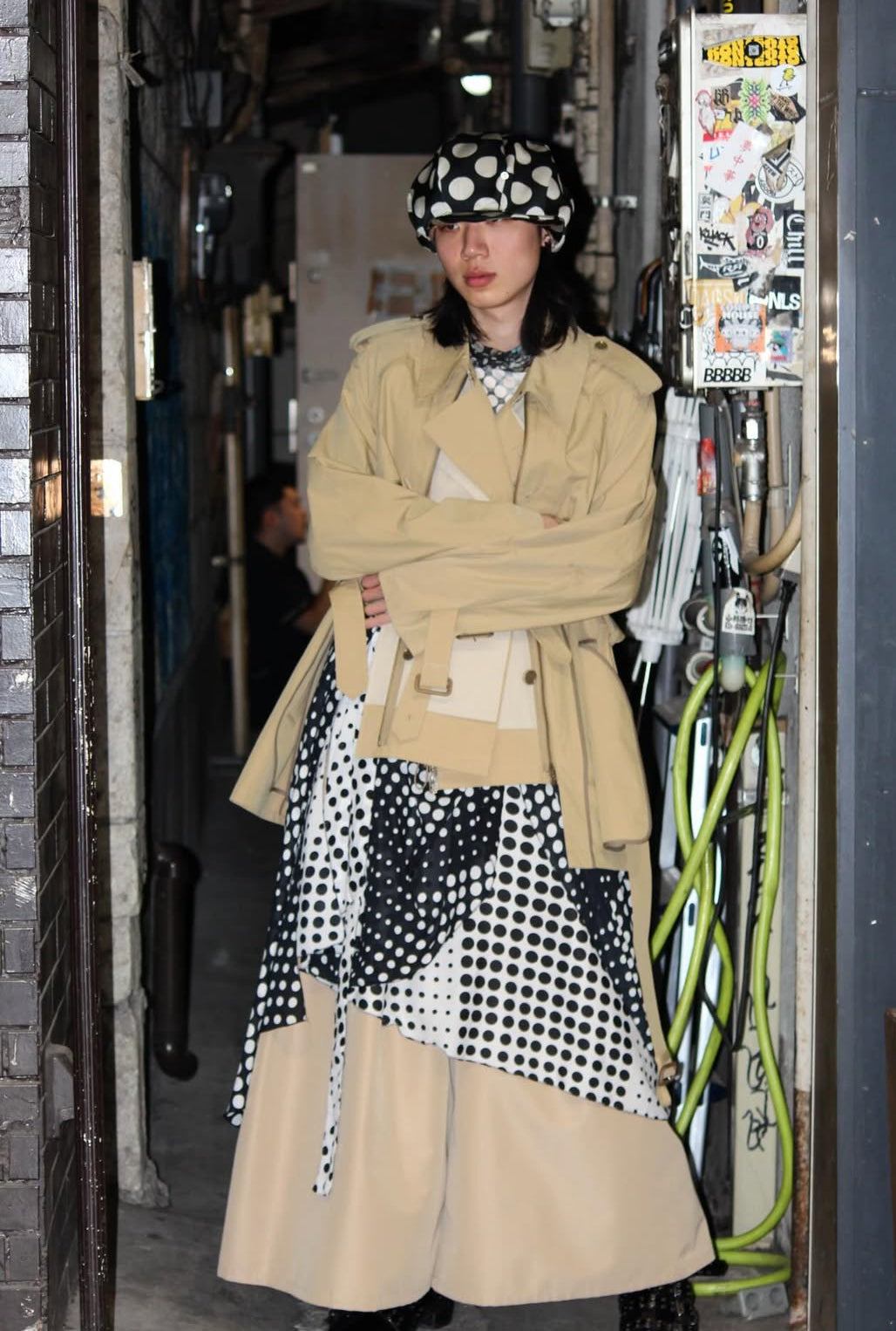 【FACETASM 26SS,】ZIPPER LAYERD TRENCH COAT
