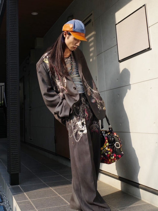 【doublet 25AW,】EMBROIDERED CHAIN TAILORED JACKET & EMBROIDERED CHAIN TAILORED TROUSERS