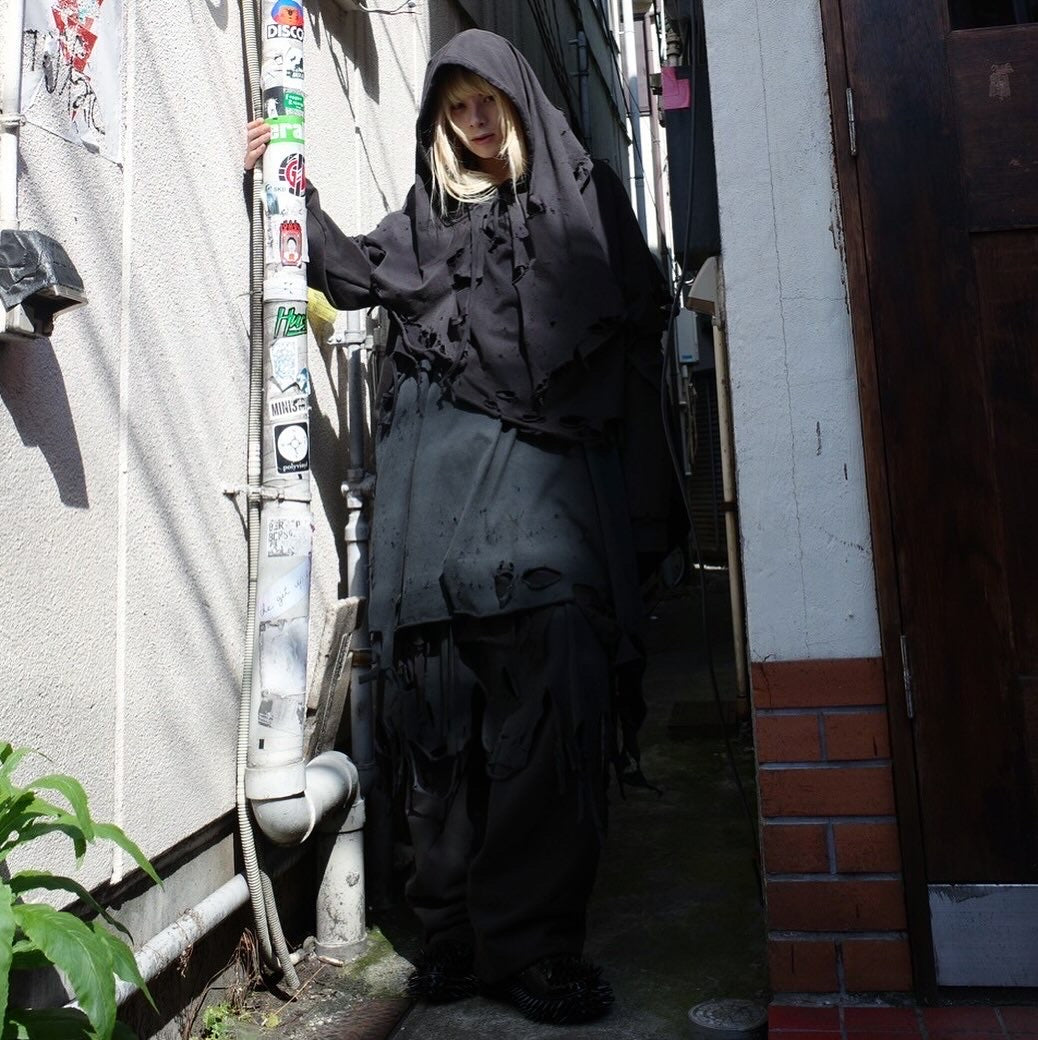 【doublet 25AW,】 PHANTOM FRAYED HOODIE & PHANTOM FRAYED SWEATPANTS