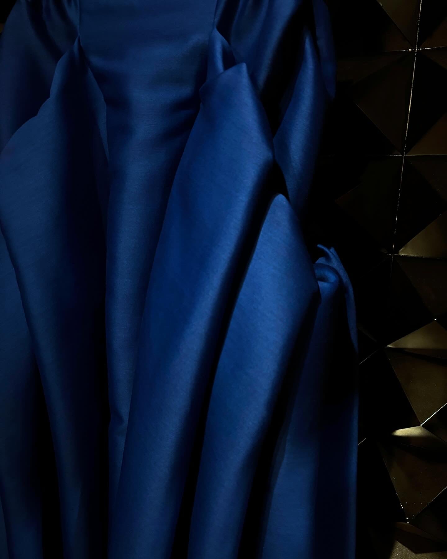 DIVKA “BASICS” Silk Wool Twill Long Skirt