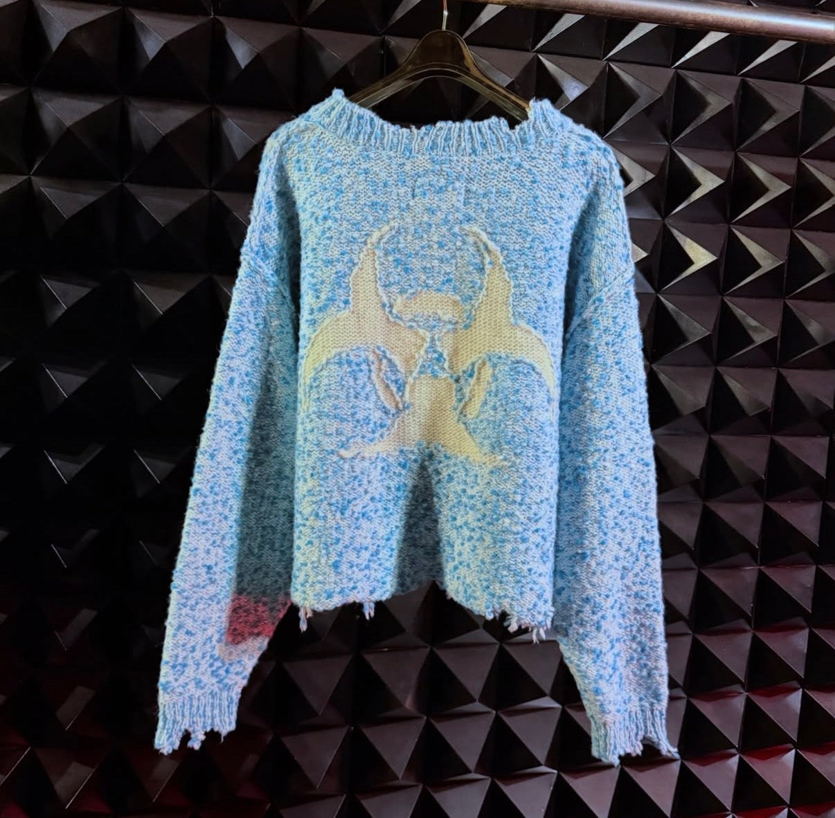 【doublet 26AW,】
ACTING GAS MASK KNIT PUL
LOVER BLUE
