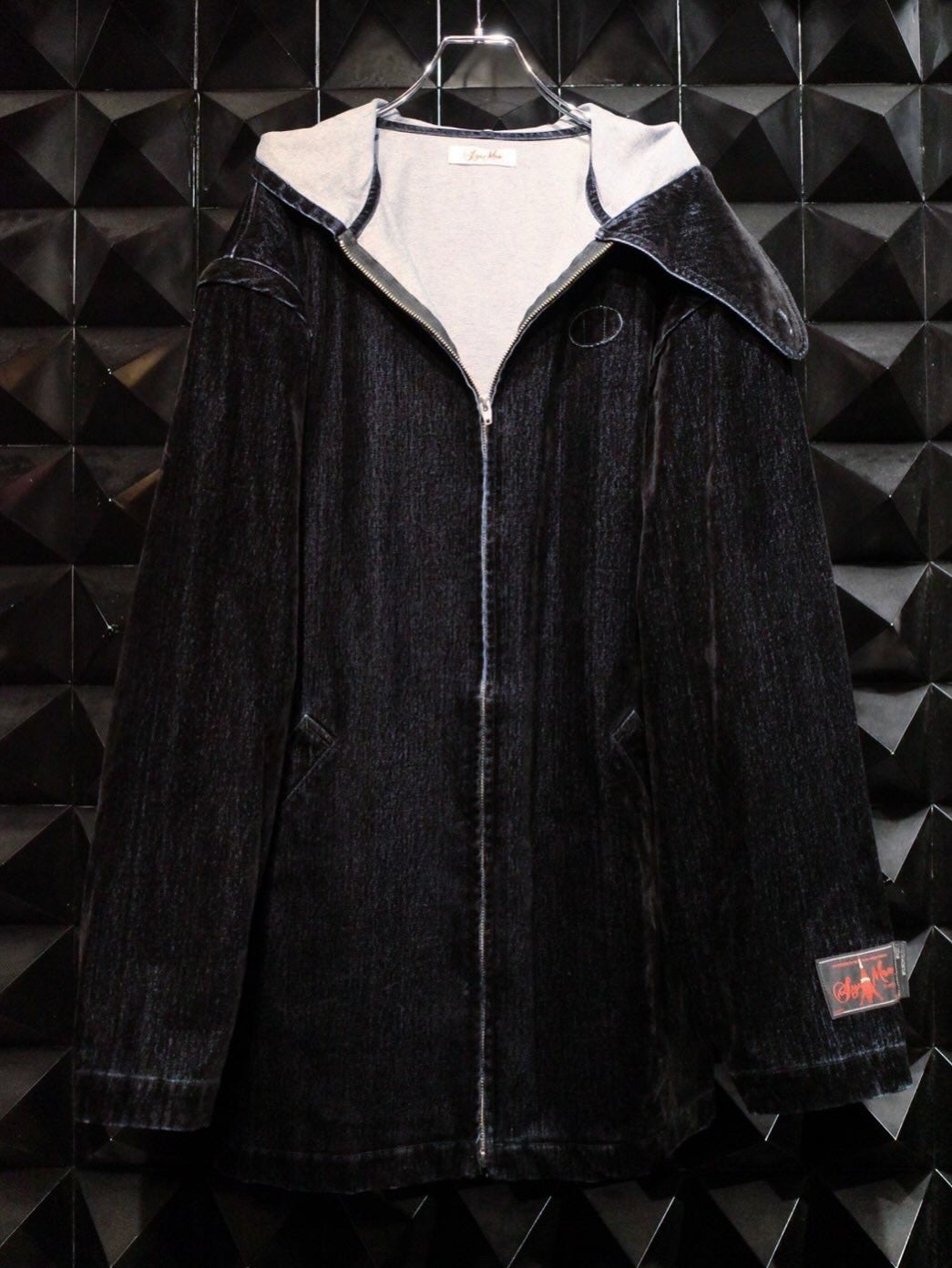 【SYUMAN. 25AW,】 Covered Denim Hoodie-Coat& Covered Denim 2 sides trousers