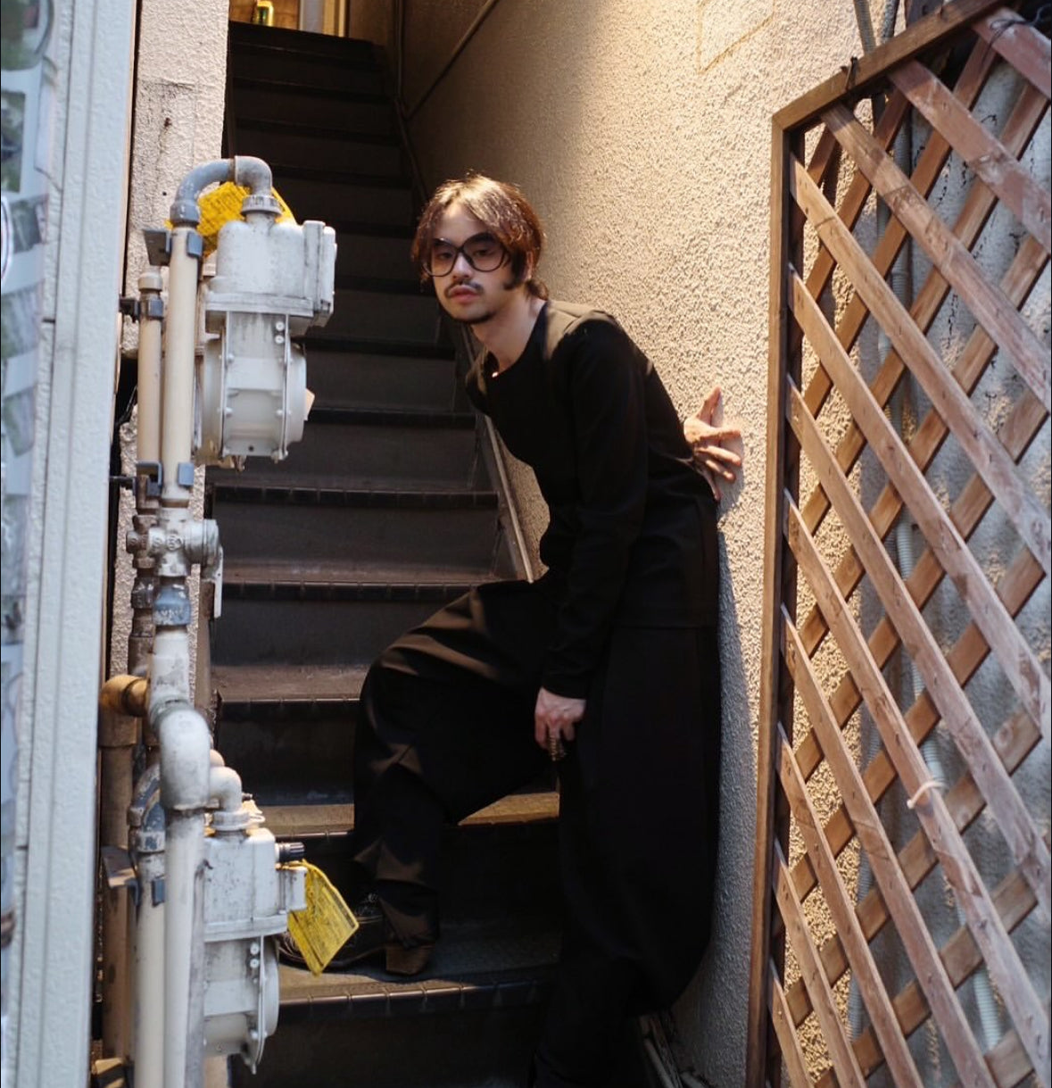 【divka 25aw,】Camellia Resilient Ponte Tops With Shoulder Pads & Camellia Resilient Ponte Curved Silhouette Pants