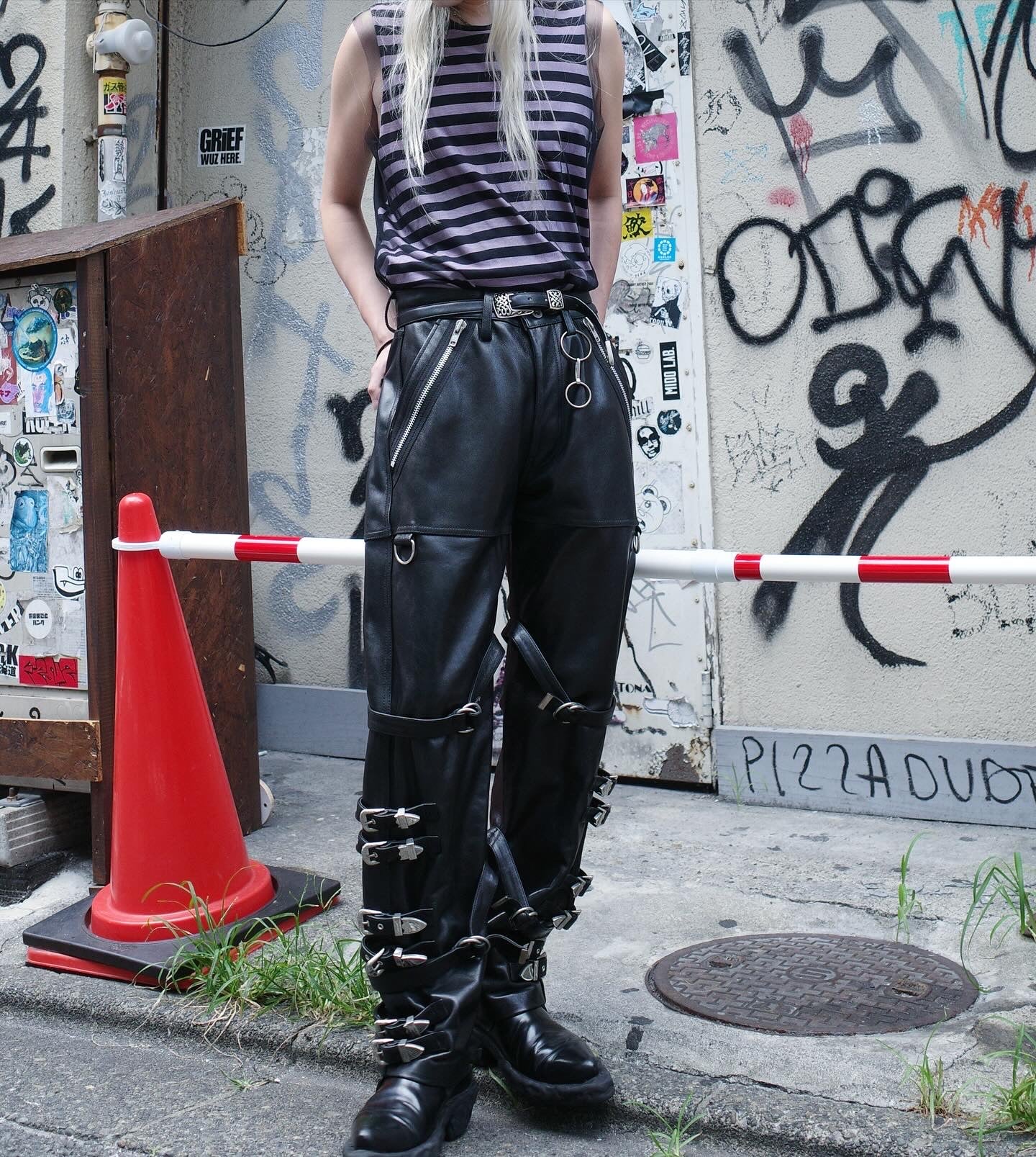 【doublet 25AW,】 BUCKLE OVERLOAD LEATHER JACKET & BUCKLE OVERLOAD LEATHER PANTS