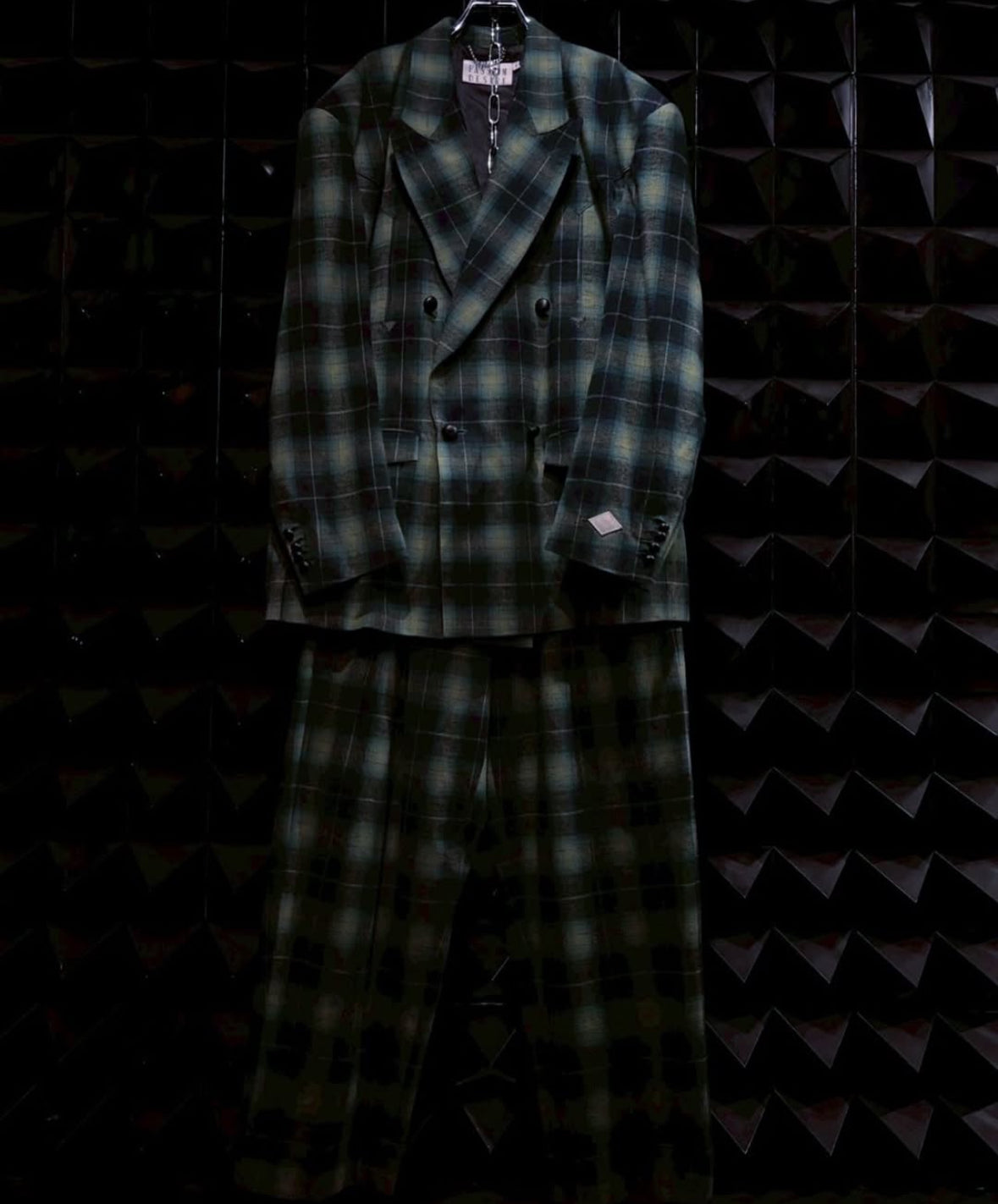 【el conductorH 25AW,】 FLANNEL CHECK COWBOY DOUBLE BREASTED JKT & FLANNEL CHECK COWBOY WIDE TROUSERS