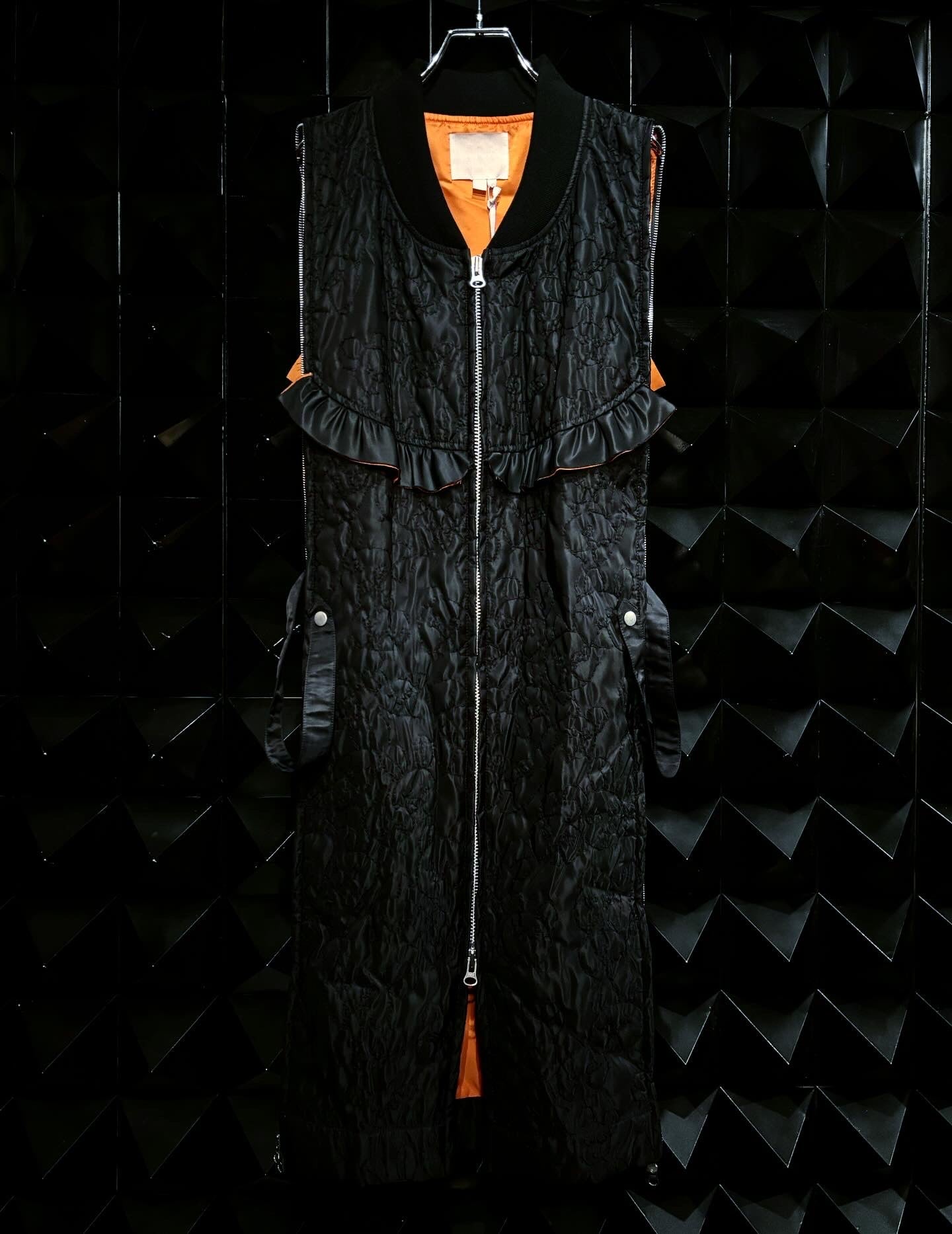 【BASE MARK 25AW,】 Bear embroidery M-01 & ABear Quilting pants(HIGAN limited)& Bear Quilting Bag BLACKtype