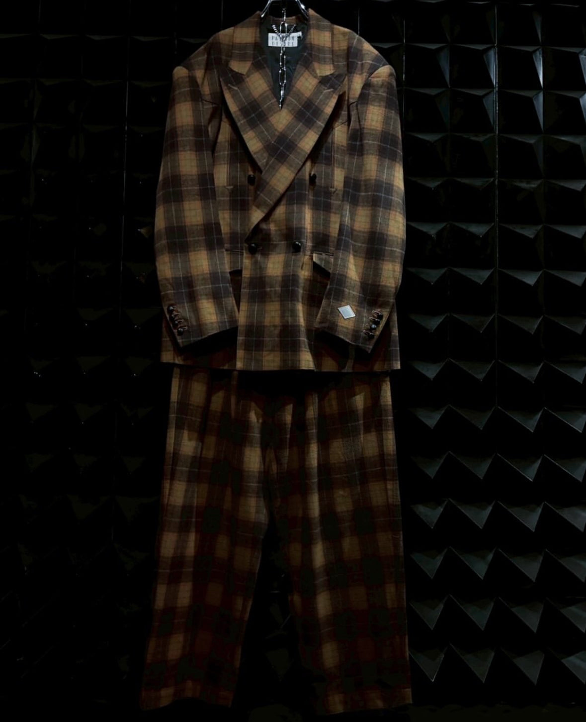 【el conductorH 25AW,】 FLANNEL CHECK COWBOY DOUBLE BREASTED JKT & FLANNEL CHECK COWBOY WIDE TROUSERS
