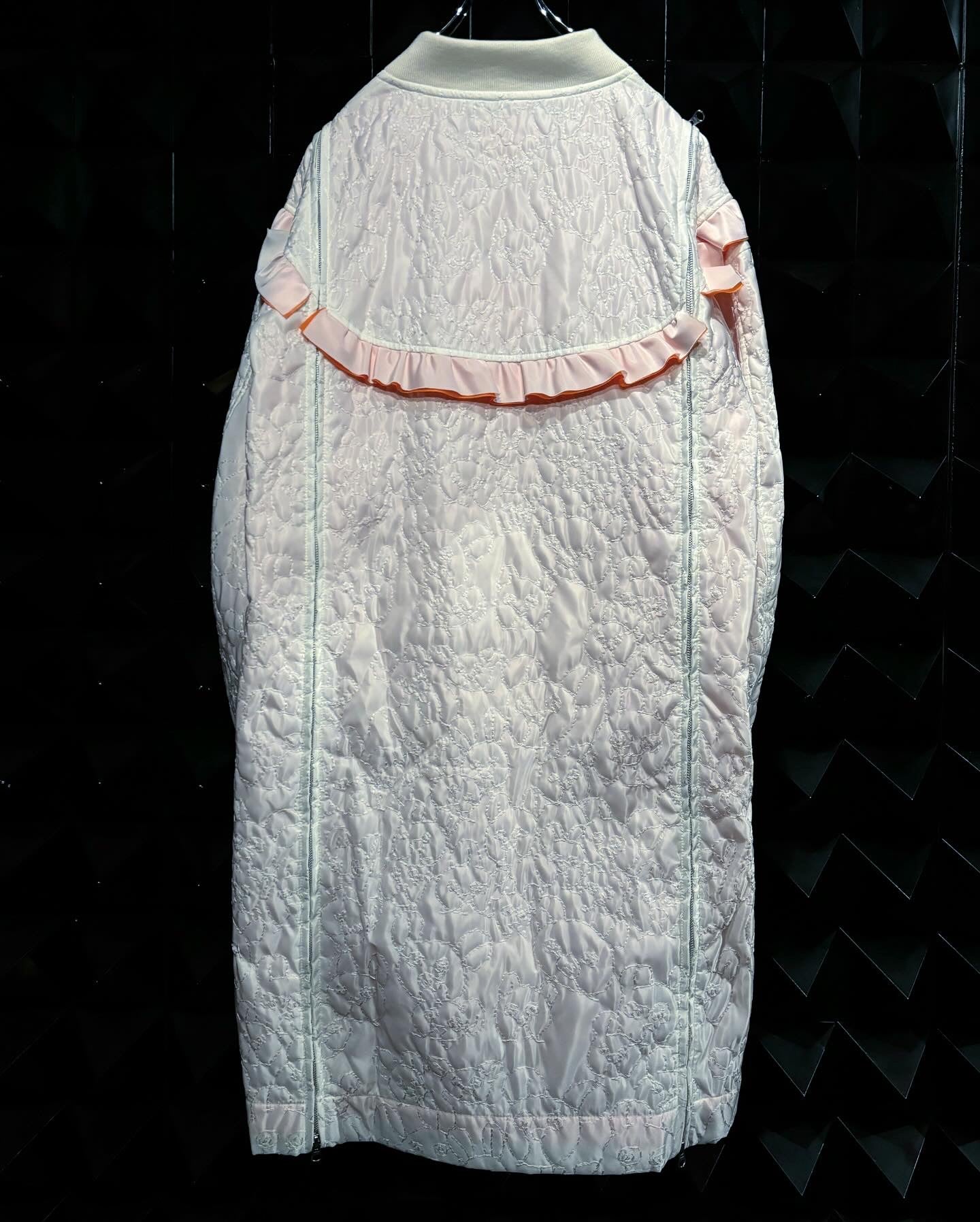 【BASE MARK 25AW,】 Bear embroidery M-01 & ABear Quilting pants(HIGAN limited)& Bear Quilting Bag WHITEtype