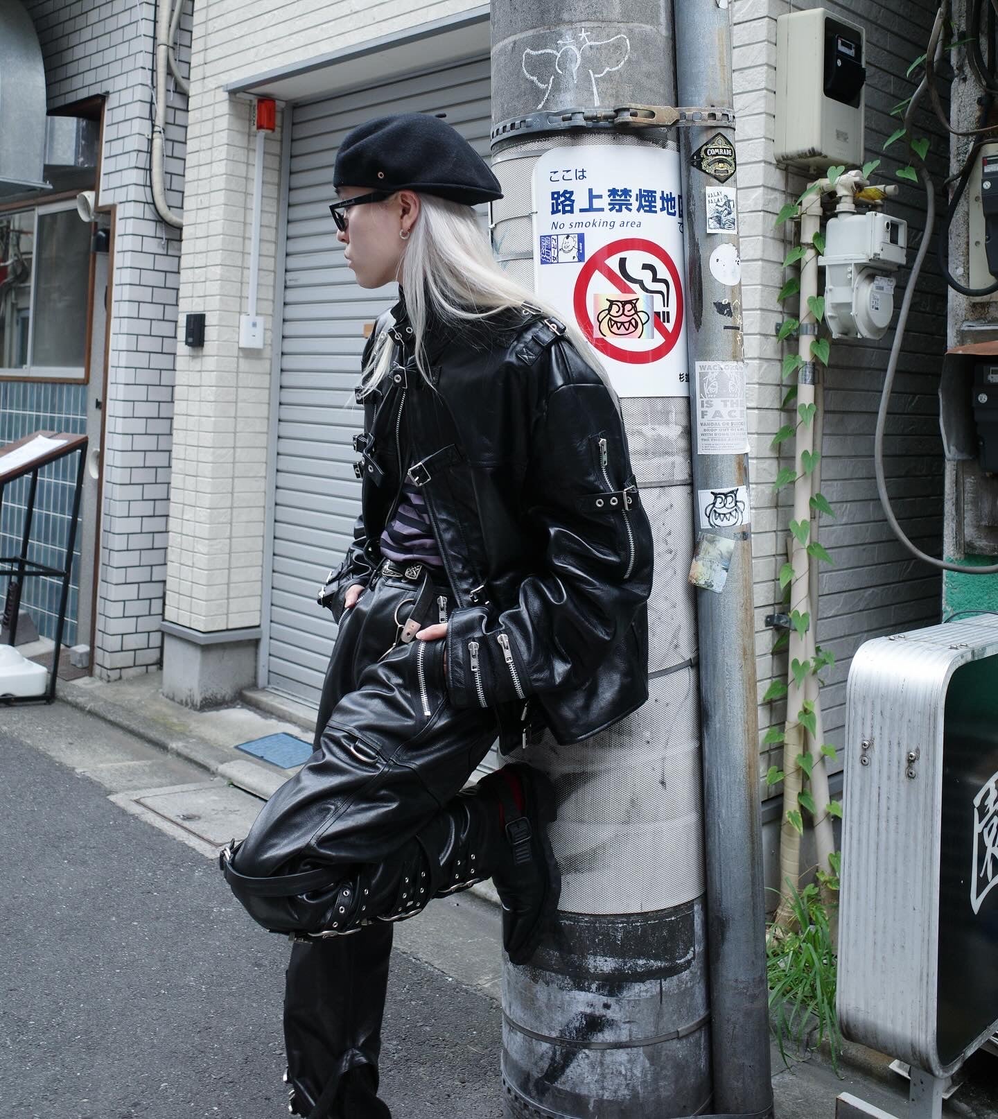 【doublet 25AW,】 BUCKLE OVERLOAD LEATHER JACKET & BUCKLE OVERLOAD LEATHER PANTS