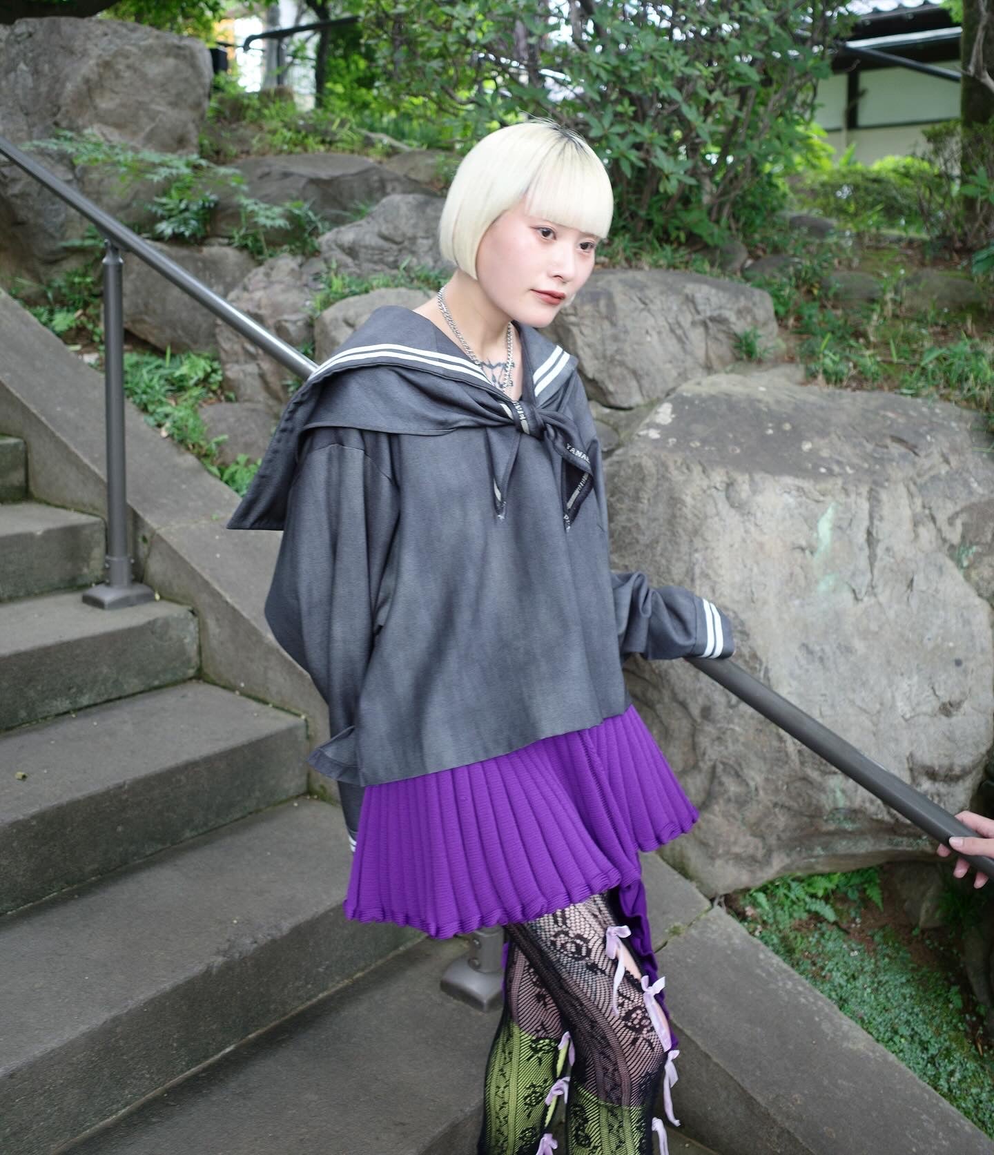 【doublet 25AW,】 NEO SAILOR HIGH-COLLAR TOP
