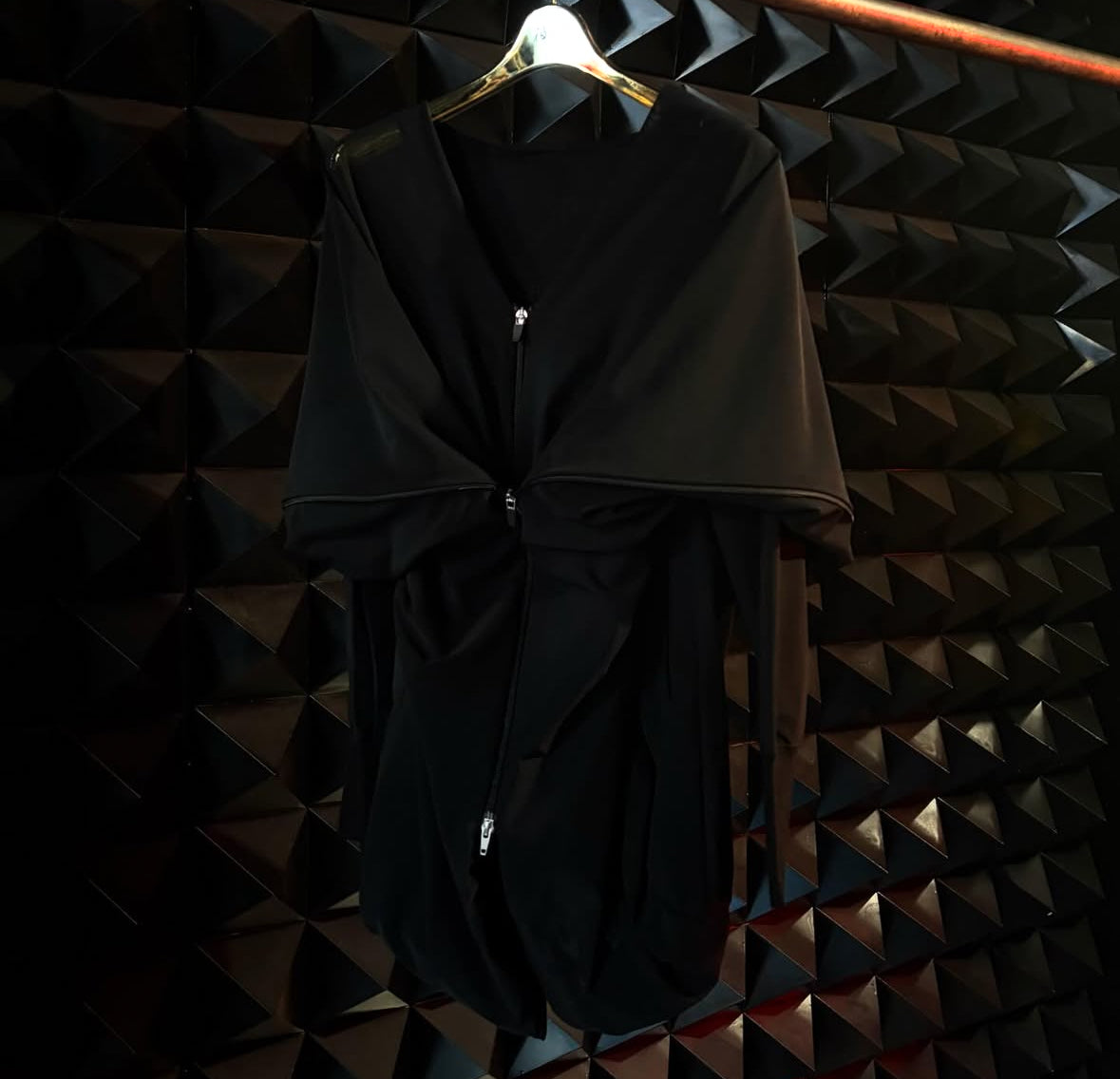 【divka 26SS,】Nylon Power Net Double-Zip Cardigan