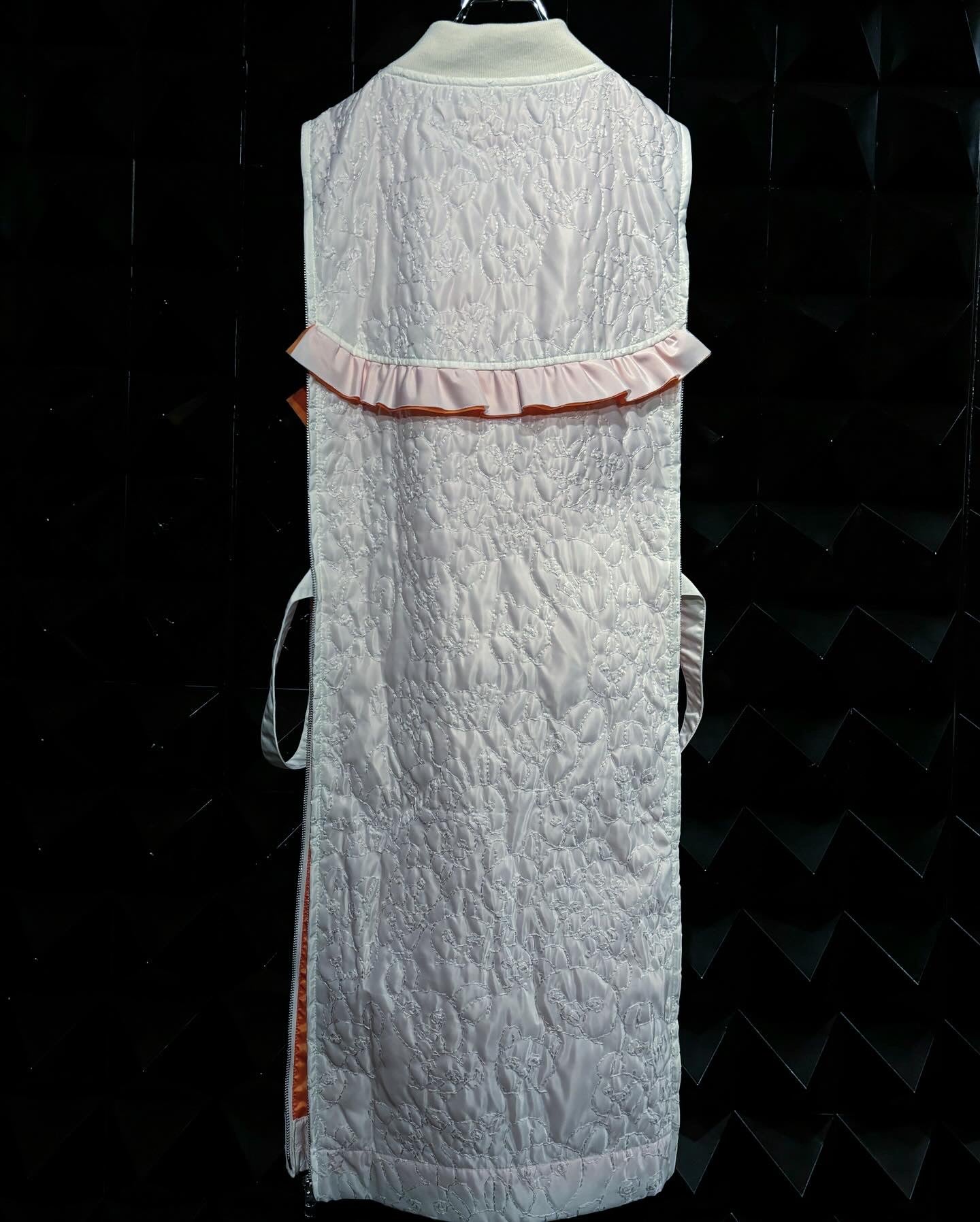 【BASE MARK 25AW,】 Bear embroidery M-01 & ABear Quilting pants(HIGAN limited)& Bear Quilting Bag WHITEtype