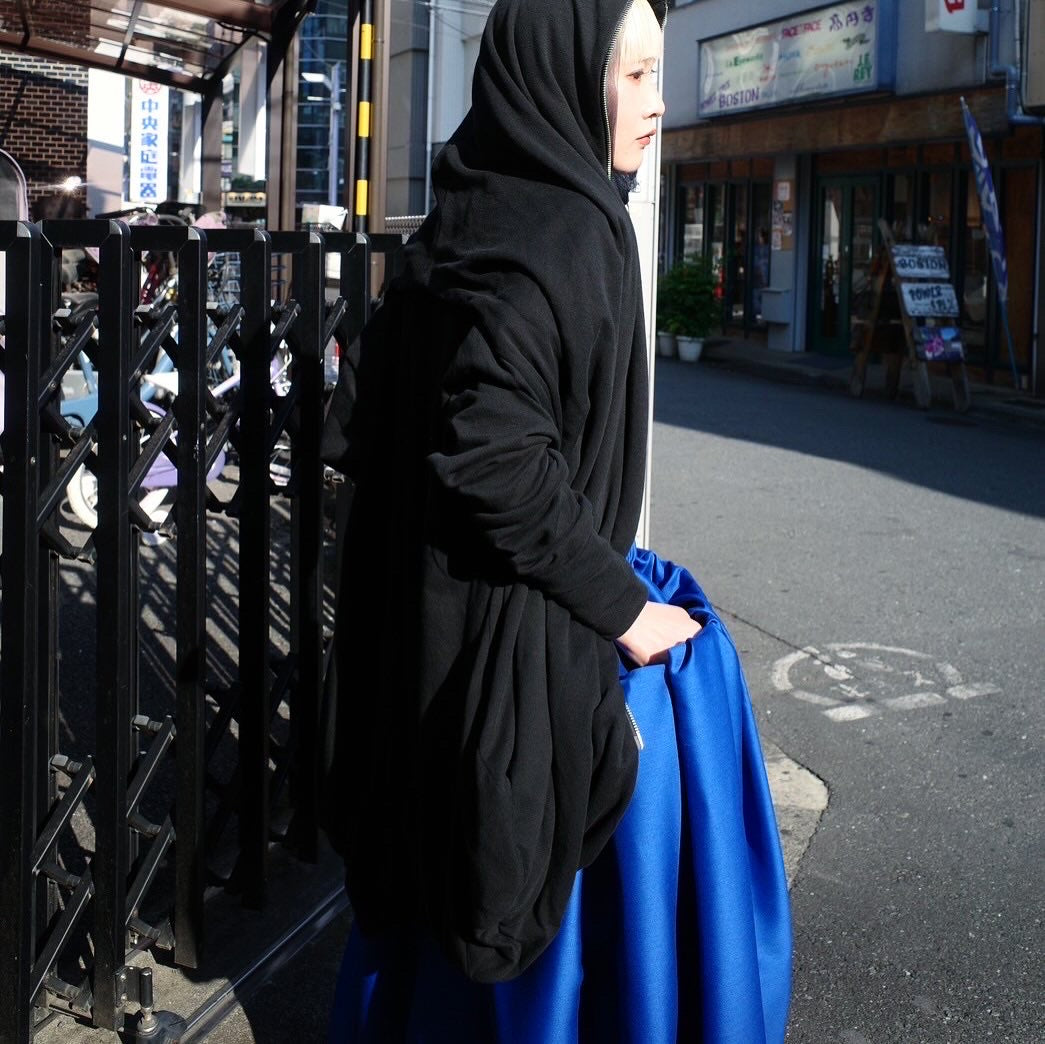 DIVKA “BASICS” Silk Wool Twill Long Skirt
