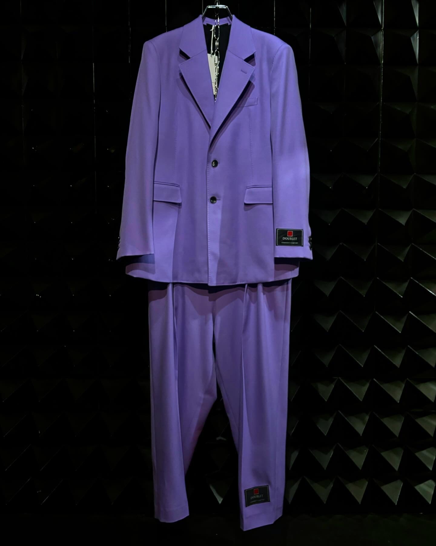【doublet 25AW,】 WHEEL CUTTING TAILORED JACKET & COMMON CUTTING TAILORED TROUSERS