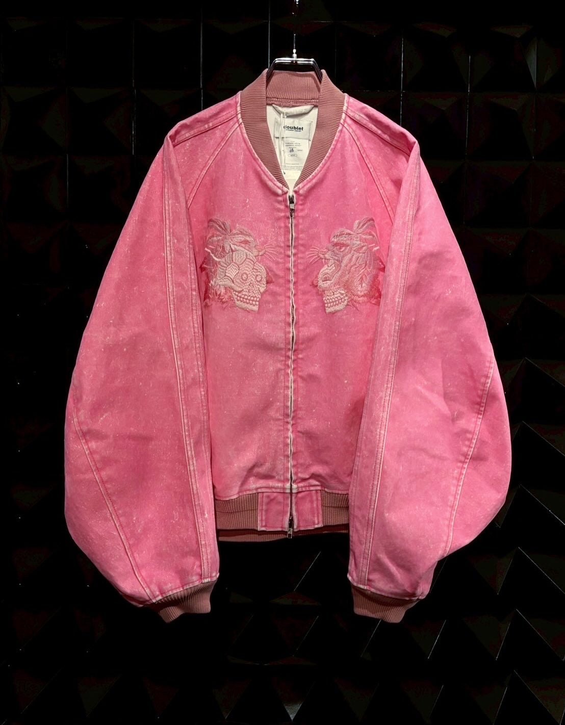 【doublet 25AW,】FLOCKED DEINM SOUVENIR JACKET & FLOCKED DEINM EMBROIDERED PANTS