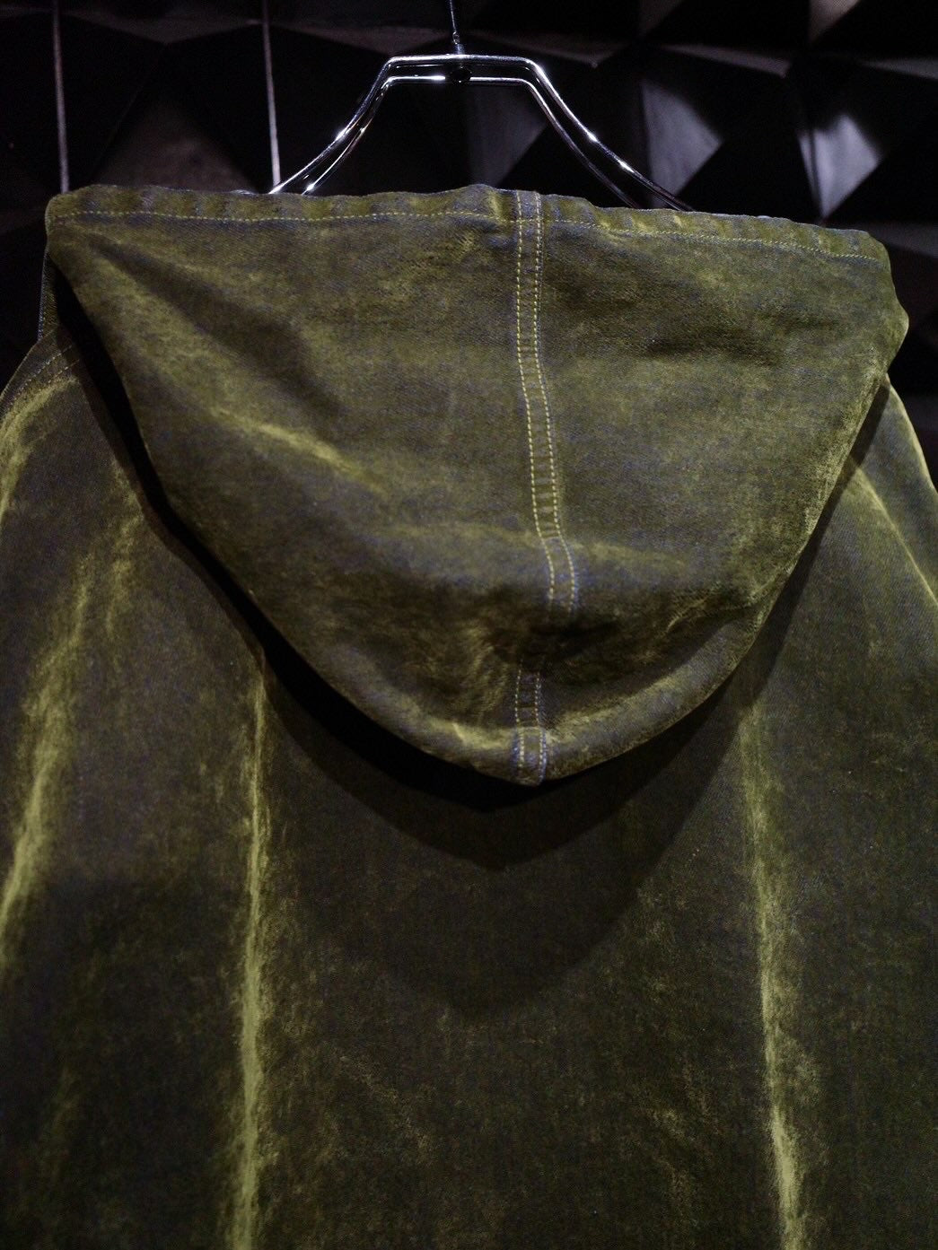 【SYUMAN.25AW,】 Covered Denim Hoodie-Coat& Covered Denim 2 sides trousers