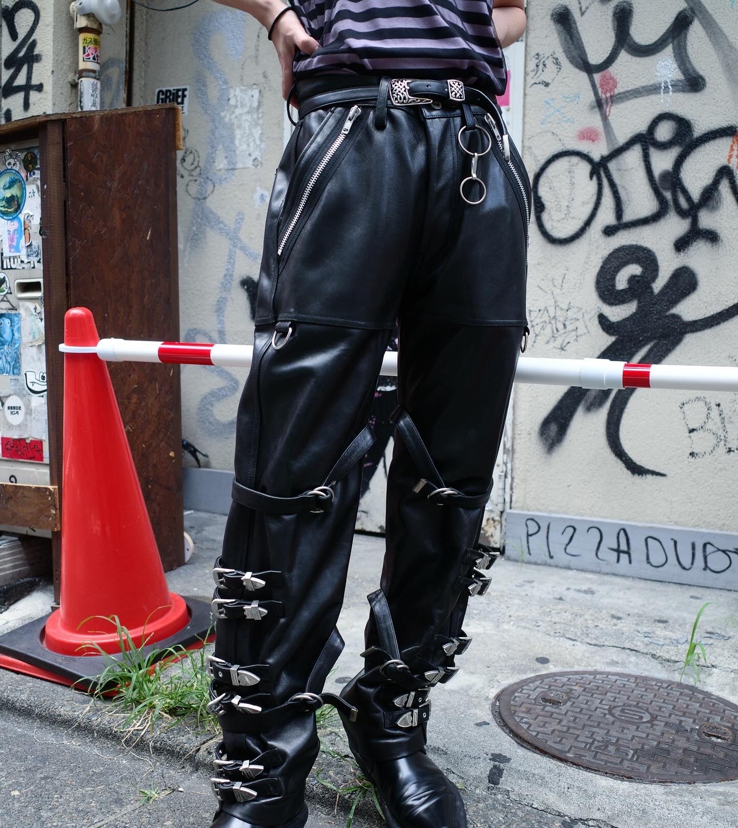 【doublet 25AW,】 BUCKLE OVERLOAD LEATHER JACKET & BUCKLE OVERLOAD LEATHER PANTS