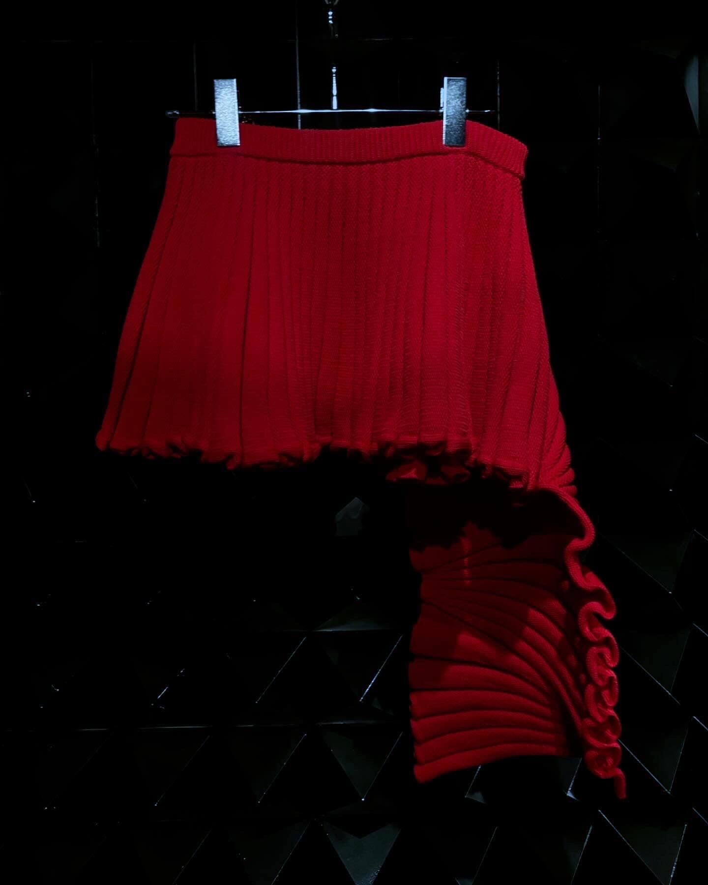 【doublet 25AW,】 NEO PLEATED KNIT SKIRT(LONG HEM)