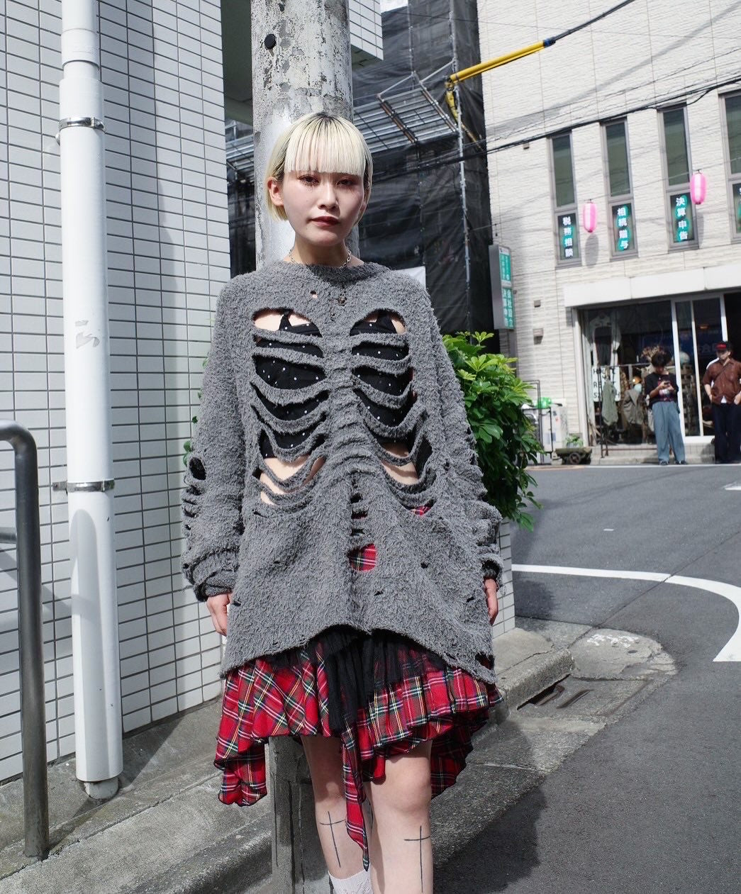 【doublet 25AW,】 RIBCAGE KNIT PULLOVER
