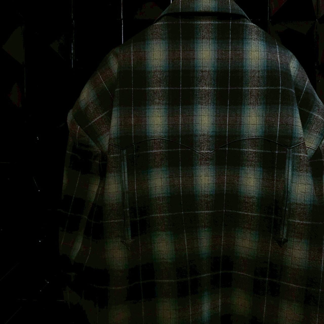 【el conductorH 25AW,】 FLANNEL CHECK COWBOY DOUBLE BREASTED JKT & FLANNEL CHECK COWBOY WIDE TROUSERS
