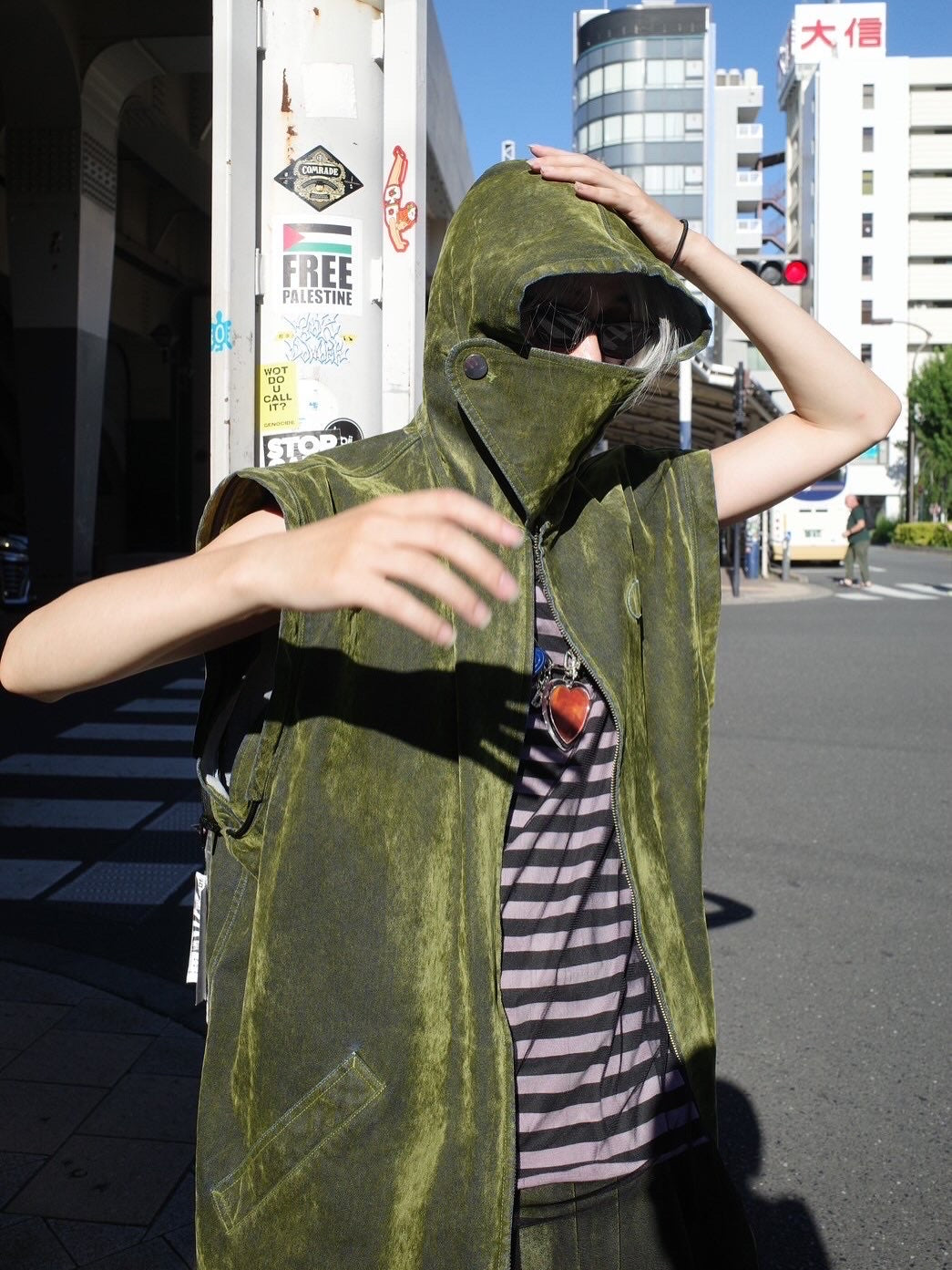 【SYUMAN.25AW,】 Covered Denim Hoodie-Coat& Covered Denim 2 sides trousers