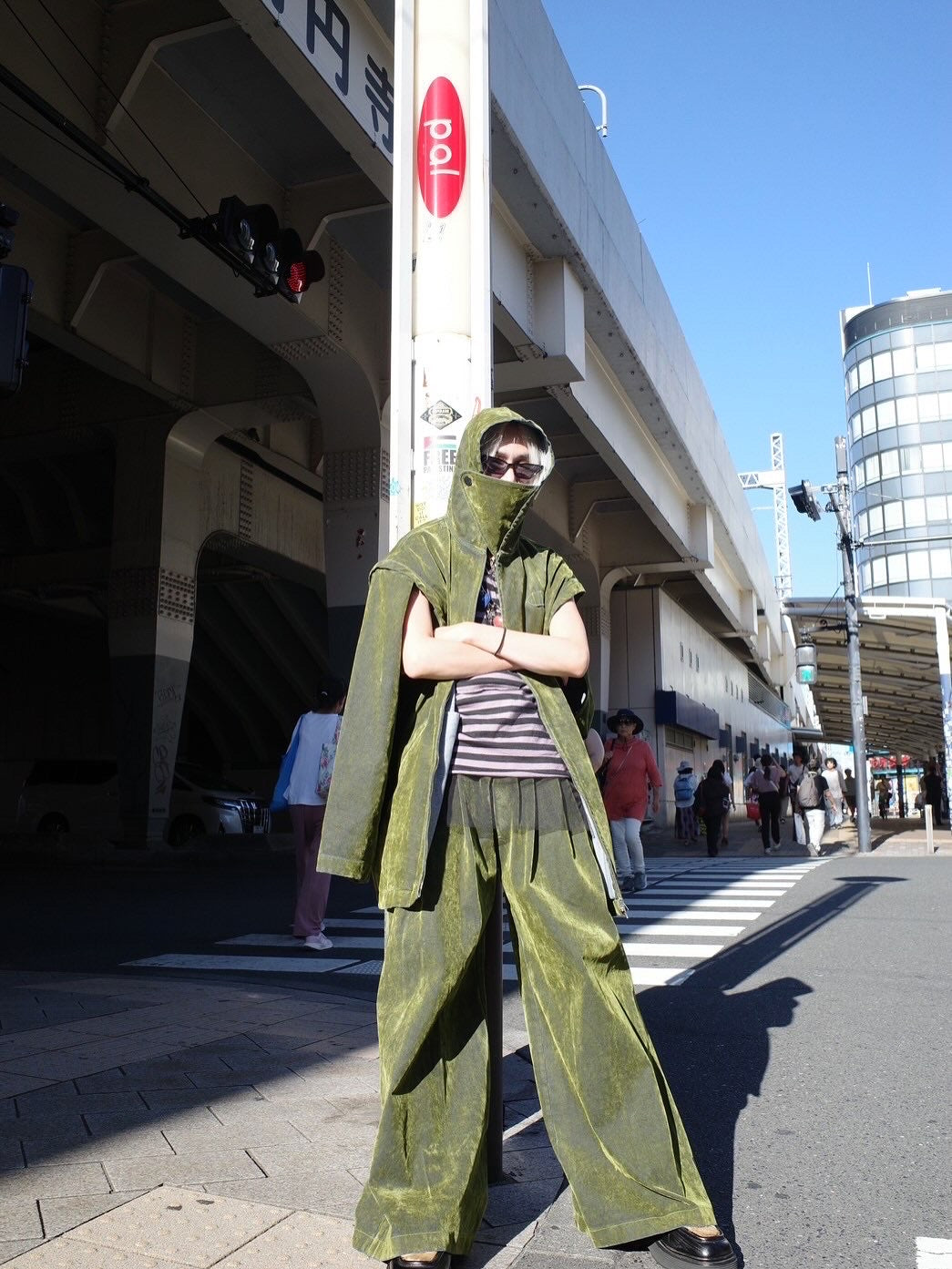 【SYUMAN.25AW,】 Covered Denim Hoodie-Coat& Covered Denim 2 sides trousers