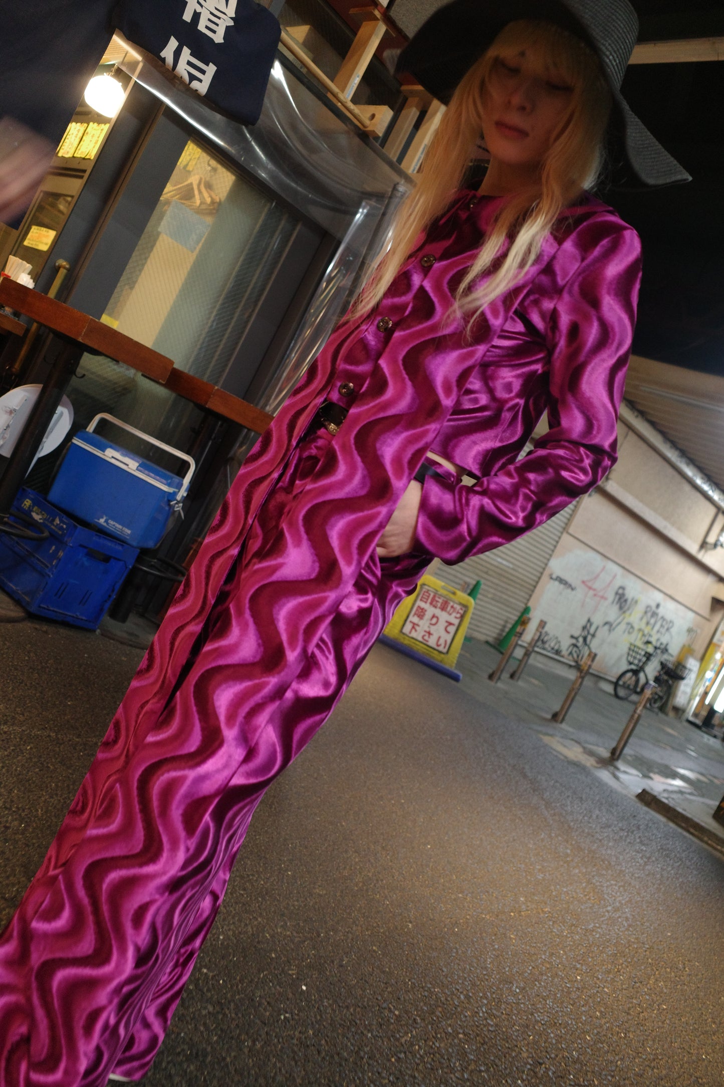 MeleM Velour Bow Collar setup(Wave pink)