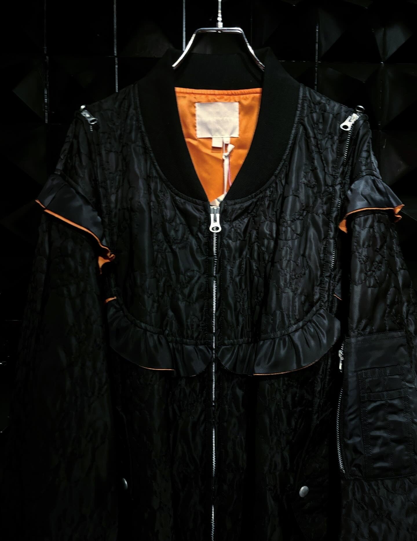 【BASE MARK 25AW,】 Bear embroidery M-01 & ABear Quilting pants(HIGAN limited)& Bear Quilting Bag BLACKtype