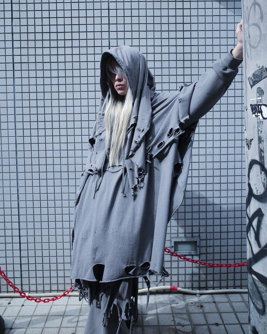 【doublet 25AW,】 PHANTOM FRAYED HOODIE & PHANTOM FRAYED SWEATPANTS