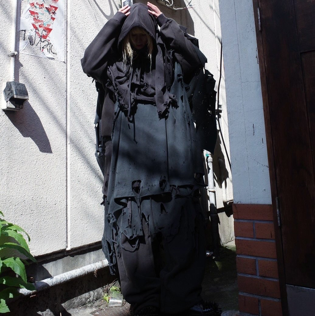 【doublet 25AW,】 PHANTOM FRAYED HOODIE & PHANTOM FRAYED SWEATPANTS