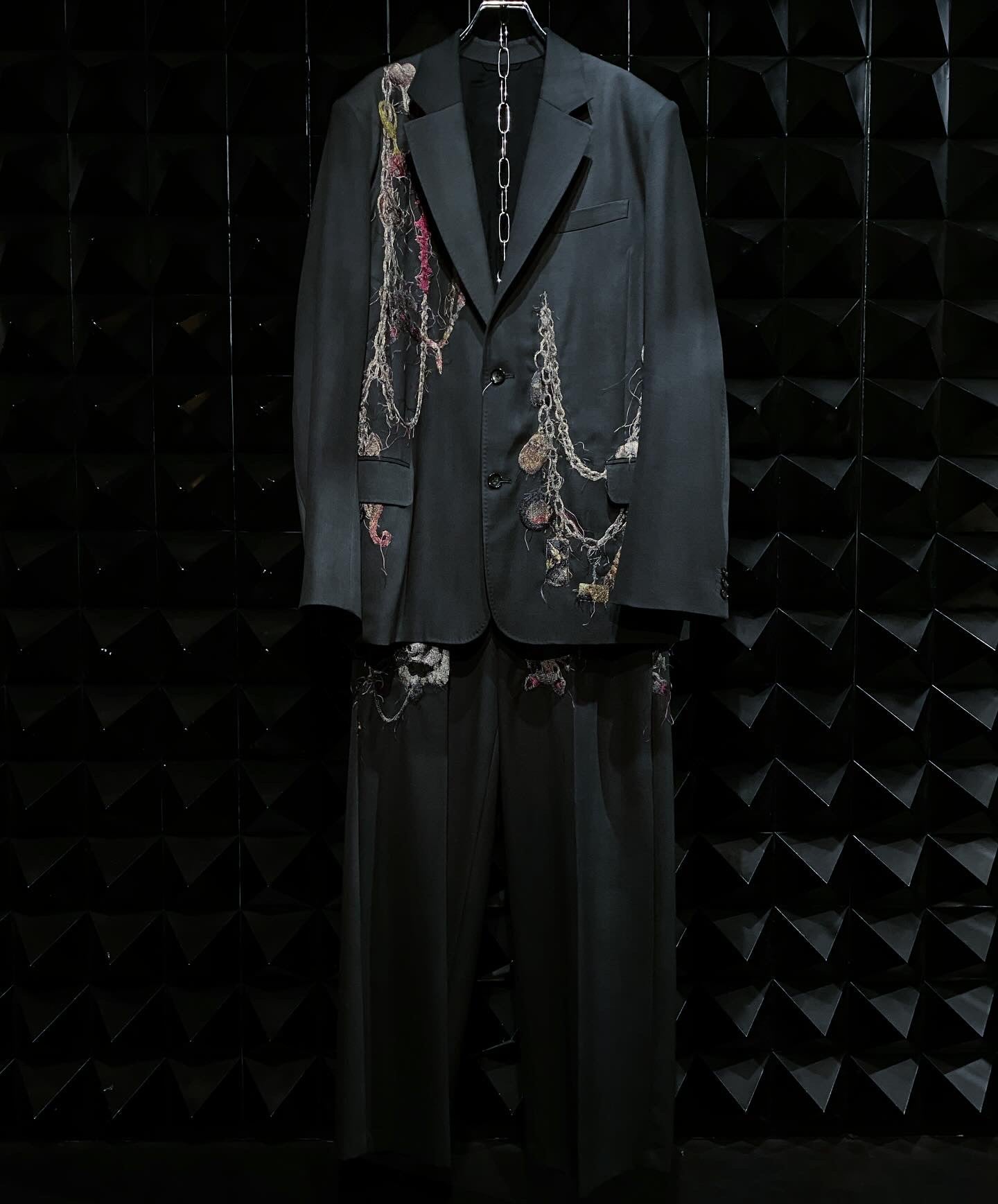 【doublet 25AW,】EMBROIDERED CHAIN TAILORED JACKET & EMBROIDERED CHAIN TAILORED TROUSERS