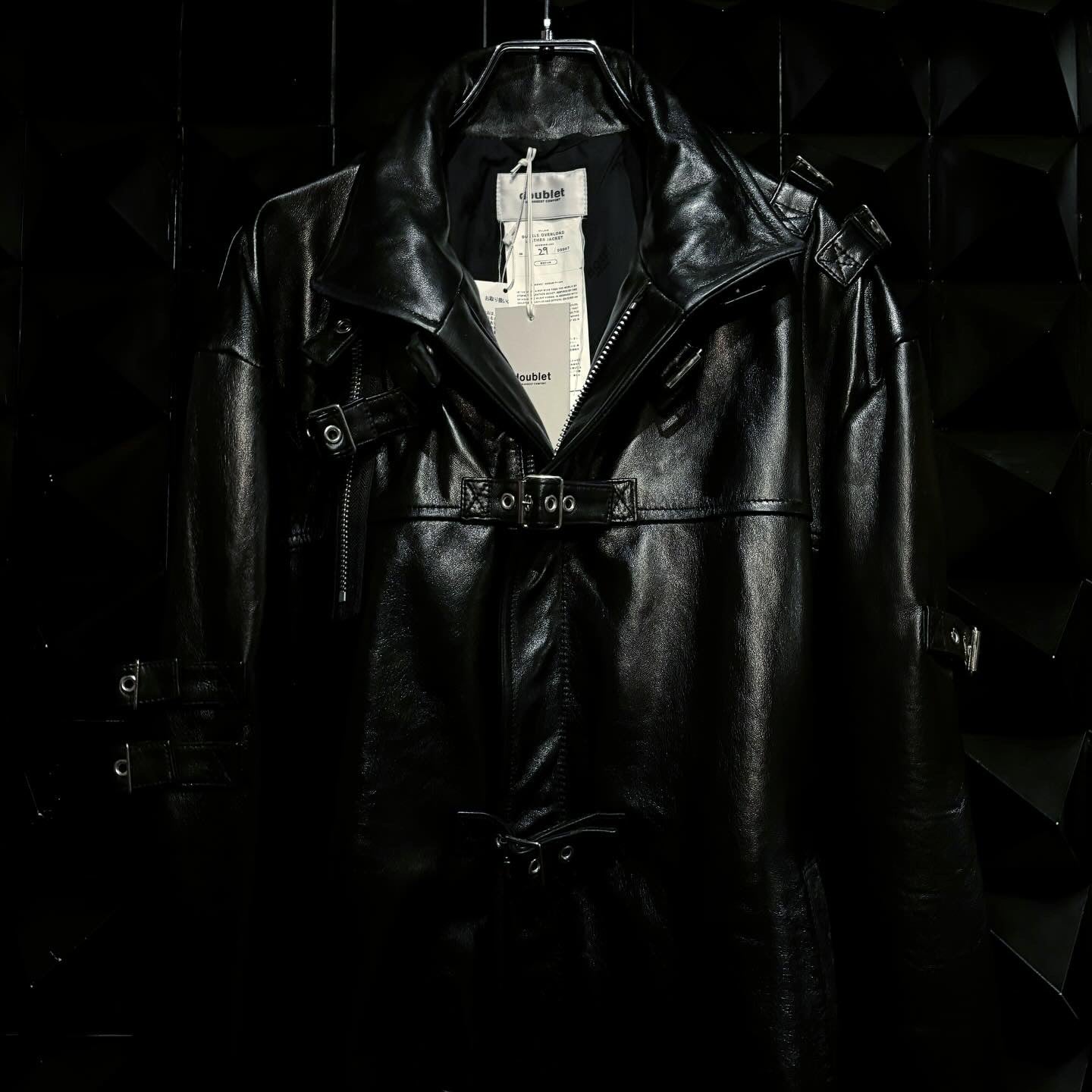 【doublet 25AW,】 BUCKLE OVERLOAD LEATHER JACKET & BUCKLE OVERLOAD LEATHER PANTS