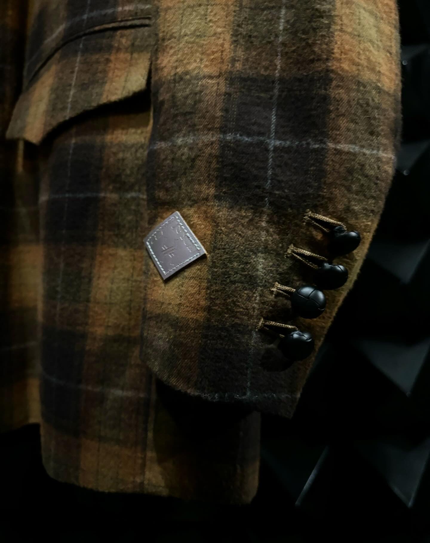【el conductorH 25AW,】 FLANNEL CHECK COWBOY DOUBLE BREASTED JKT & FLANNEL CHECK COWBOY WIDE TROUSERS