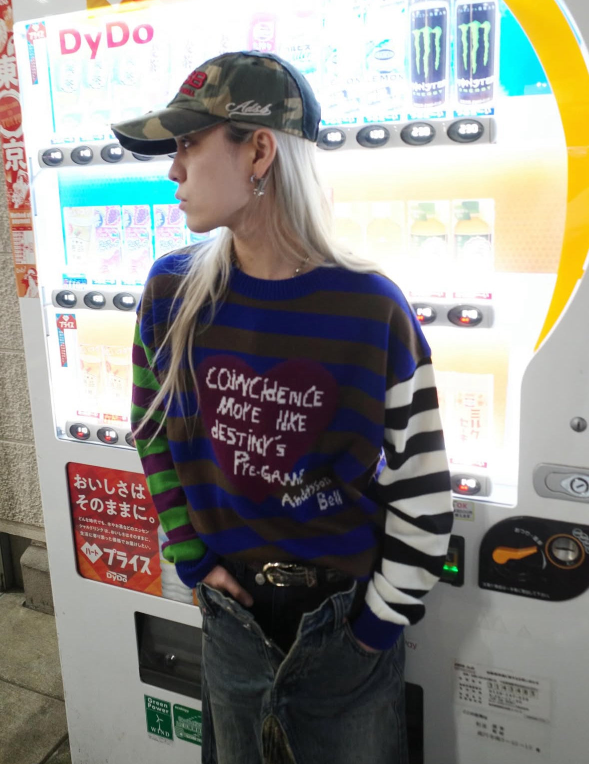 【Andersson Bell 26SS,】PLEATS COMBO FLIPPED DENIM SKIRT