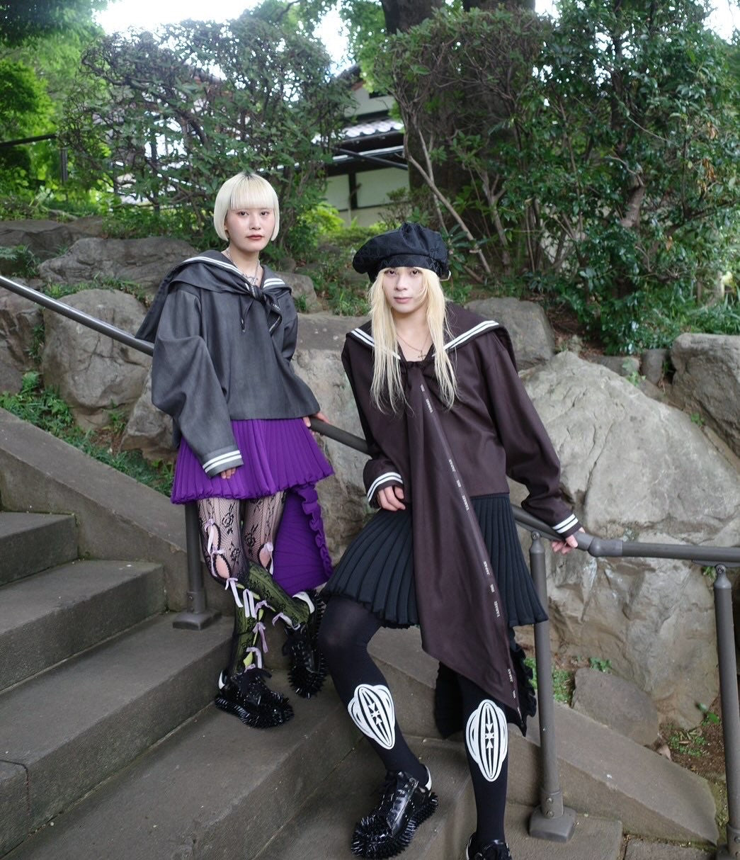 【doublet 25AW,】 NEO SAILOR HIGH-COLLAR TOP