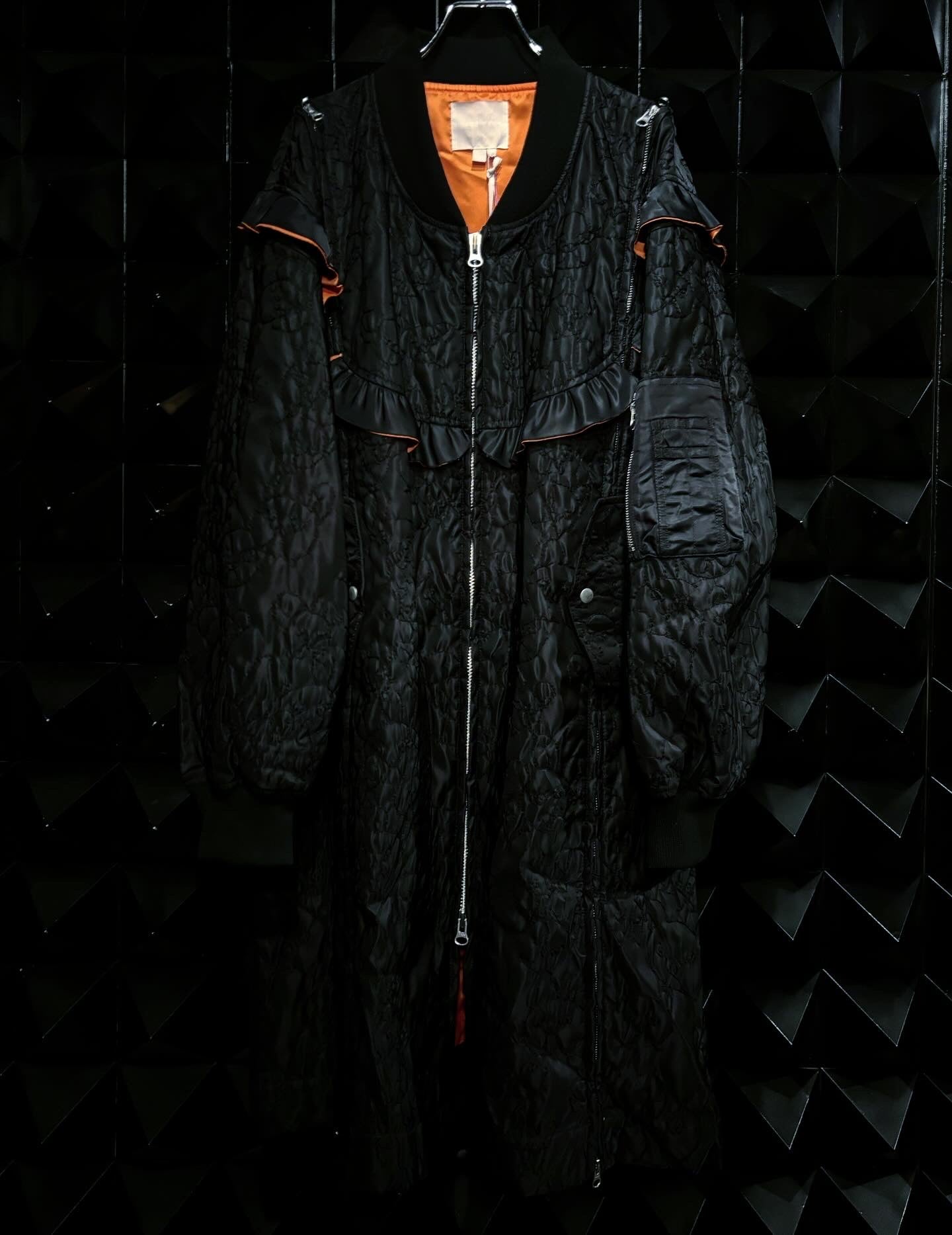 【BASE MARK 25AW,】 Bear embroidery M-01 & ABear Quilting pants(HIGAN limited)& Bear Quilting Bag BLACKtype