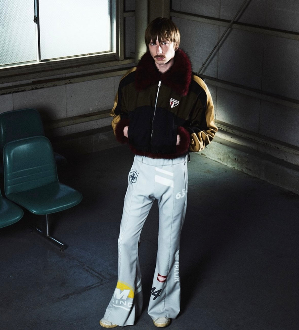 【LIBRIO MENDONÇA 26AW,】FLARED JERSEY PANTS / GRAY