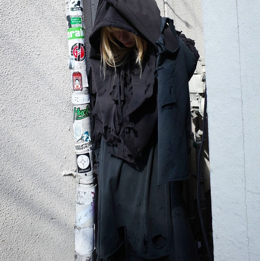 【doublet 25AW,】 PHANTOM FRAYED HOODIE & PHANTOM FRAYED SWEATPANTS